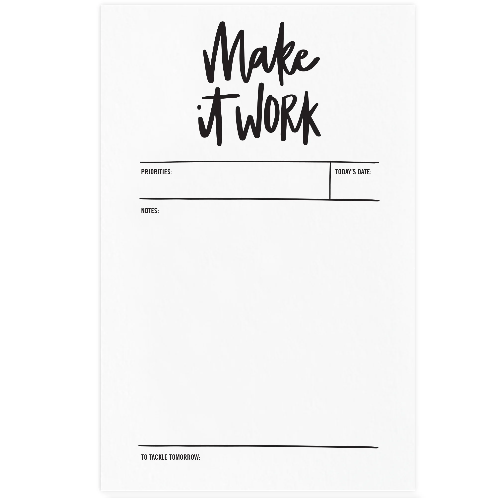 Make It Work Notepad
