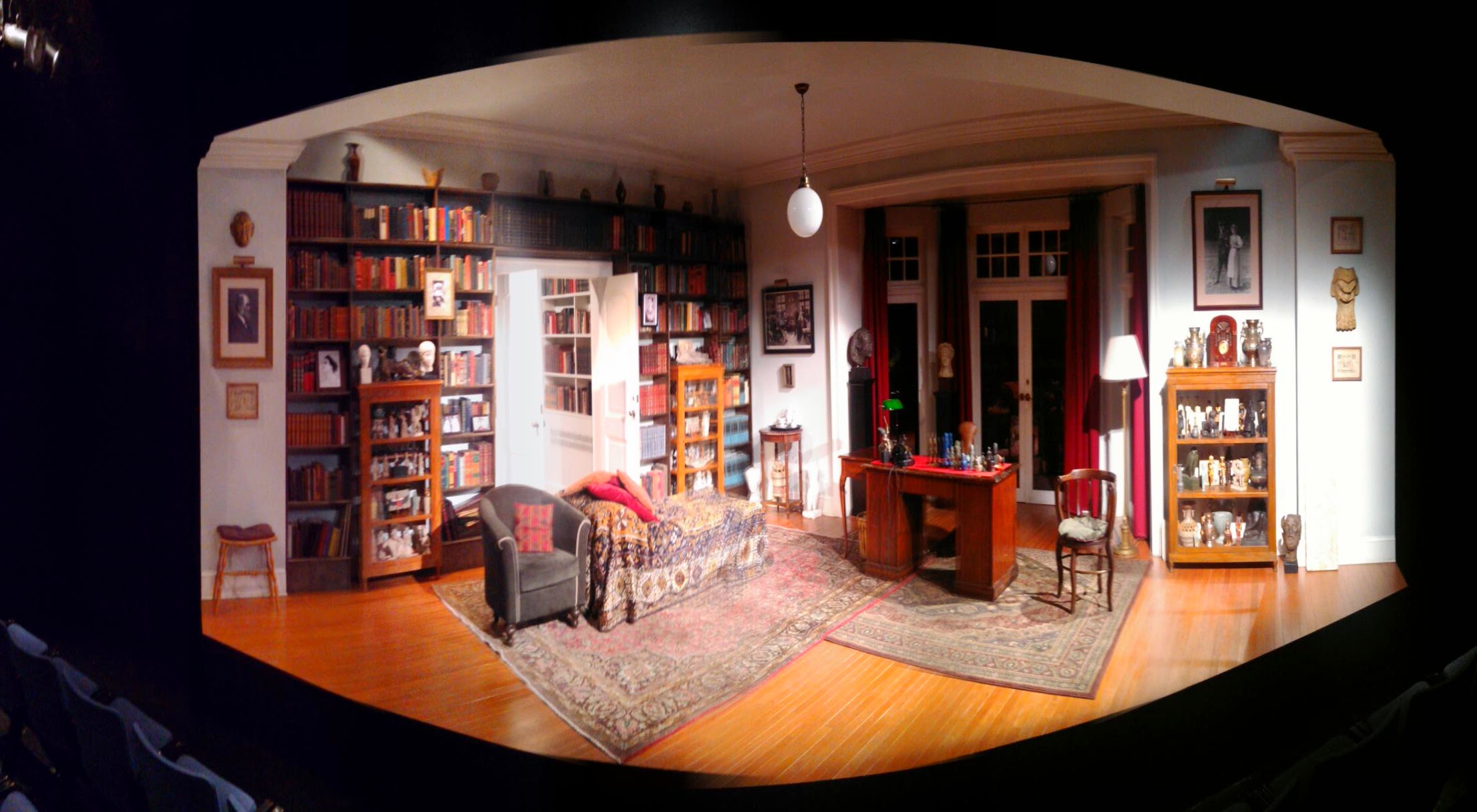  Panoramic view of  Freud's Last Session  set. 