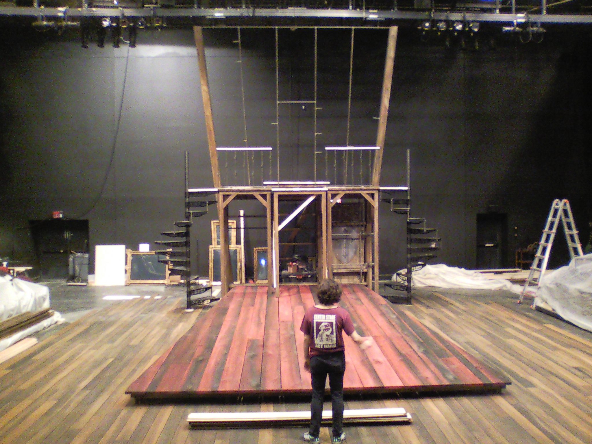   Cyrano  set under construction. 