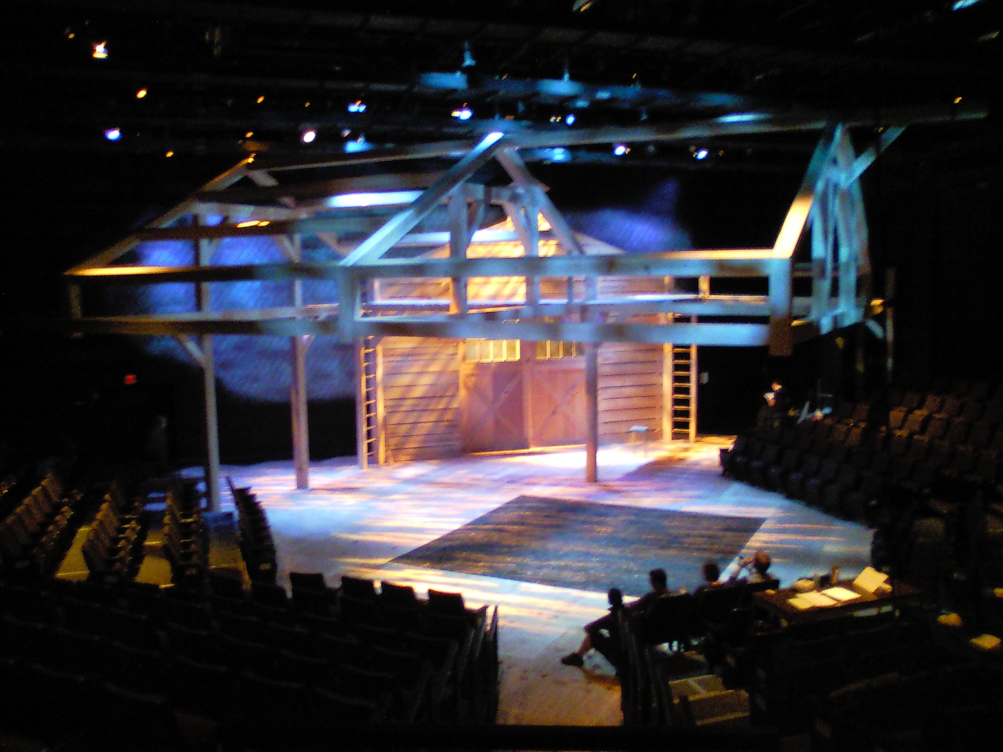   Charlotte's Web  finished set.  The show used an actual pit of dirt and mud, a fun production challenge for sure! 