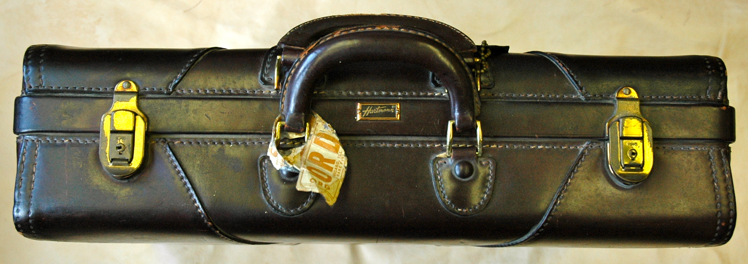 black leather briefcase