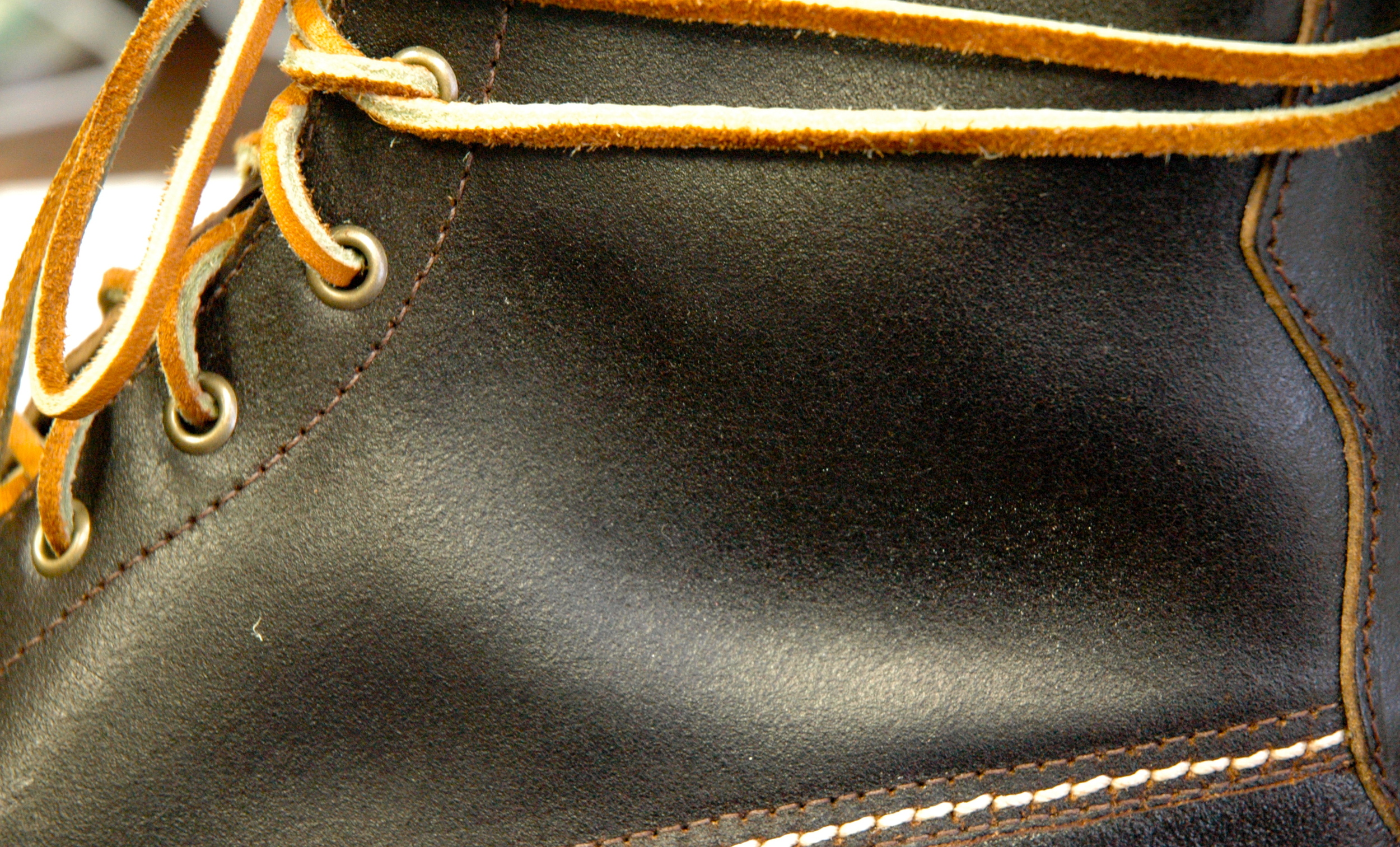 close up of black leather