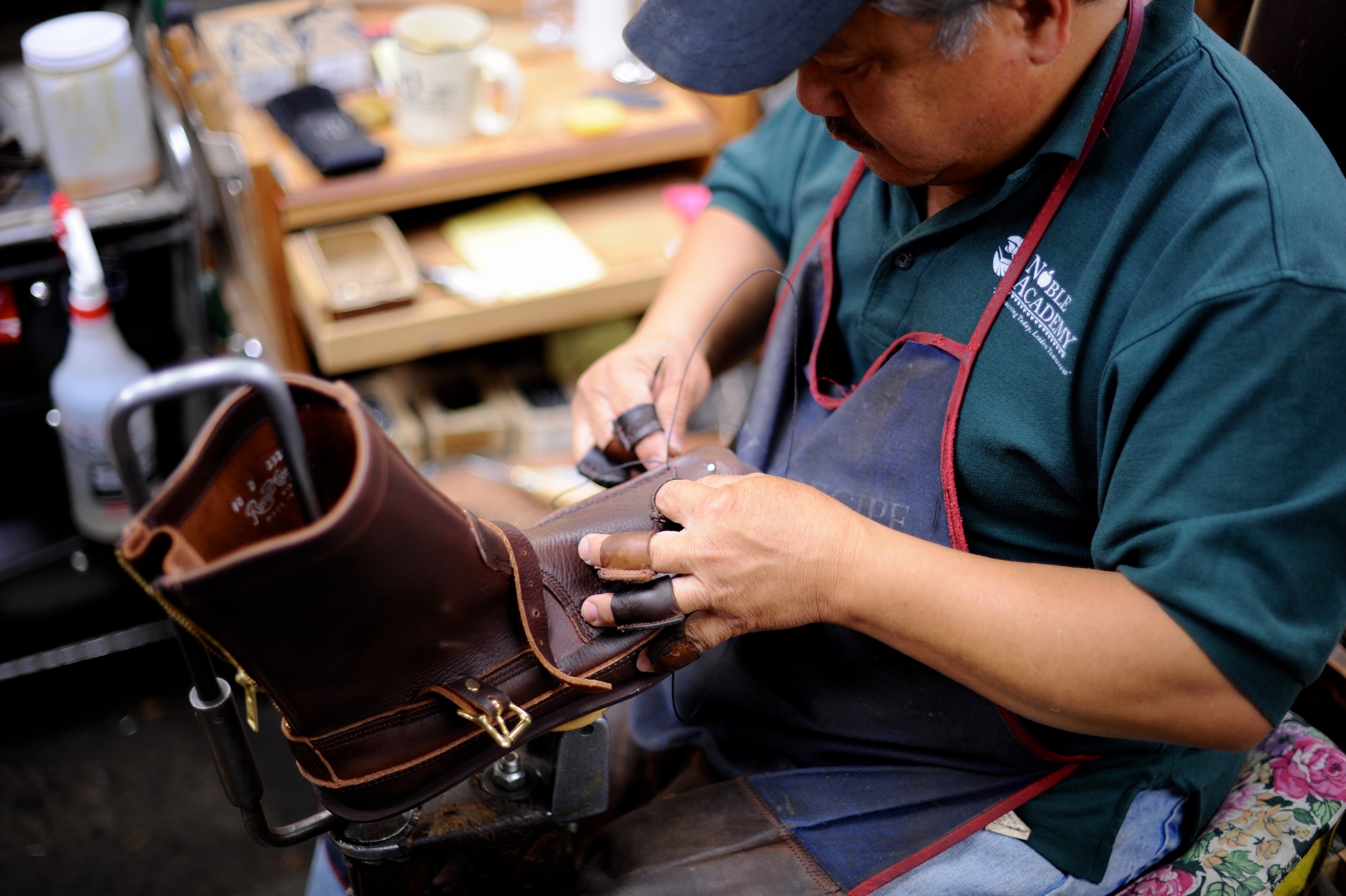 worker sewing