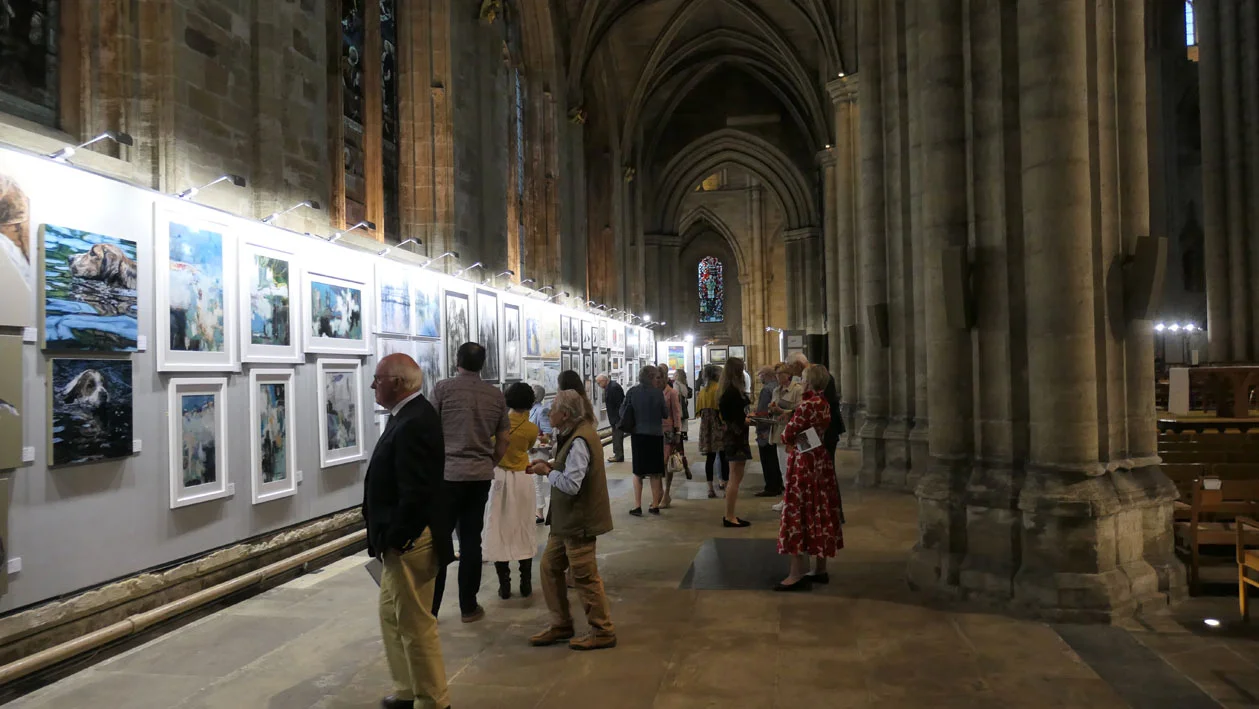 Exhibition space in the nave.