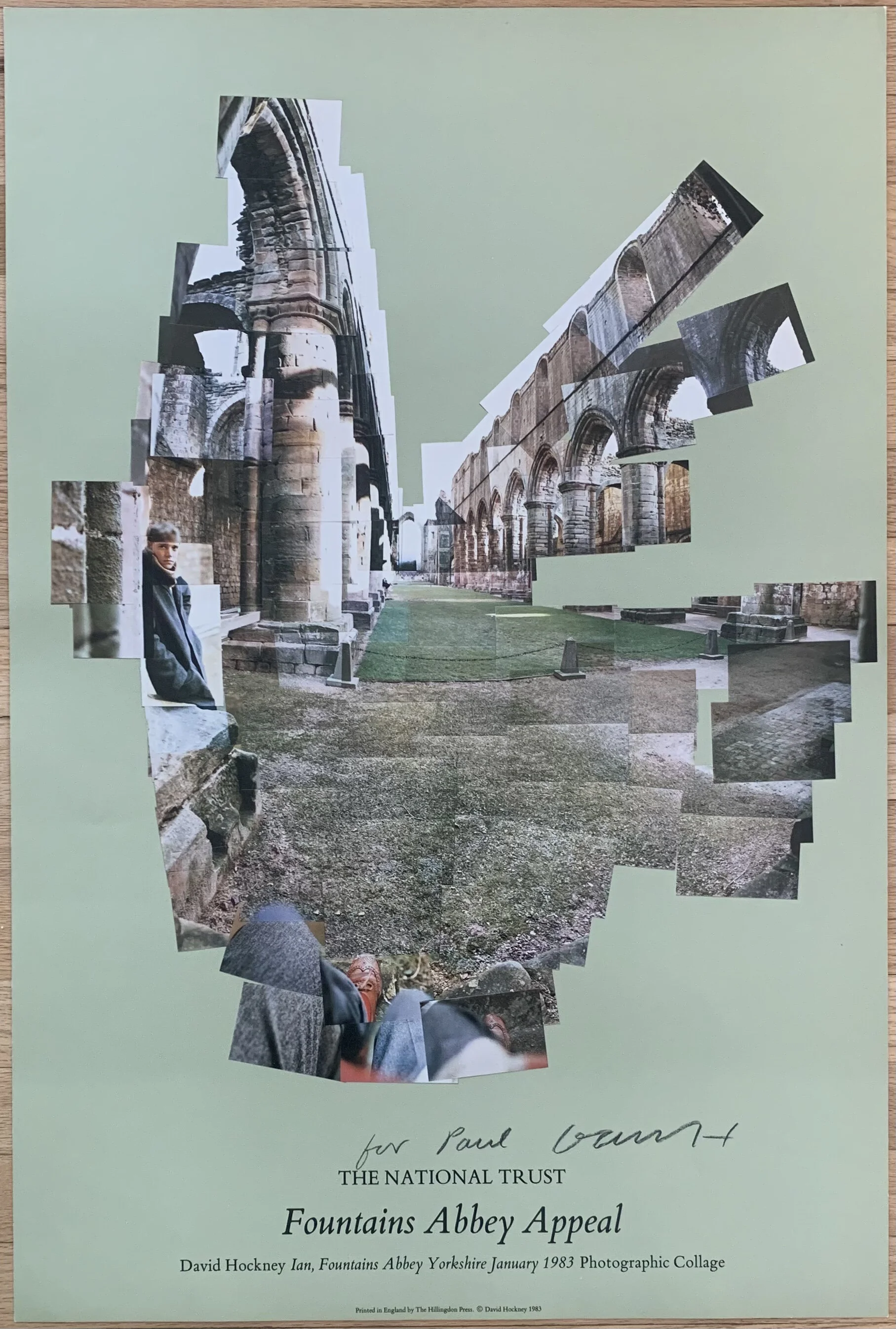 David Hockney The National Trust Fountains Abbey Appeal, 1983, Signed