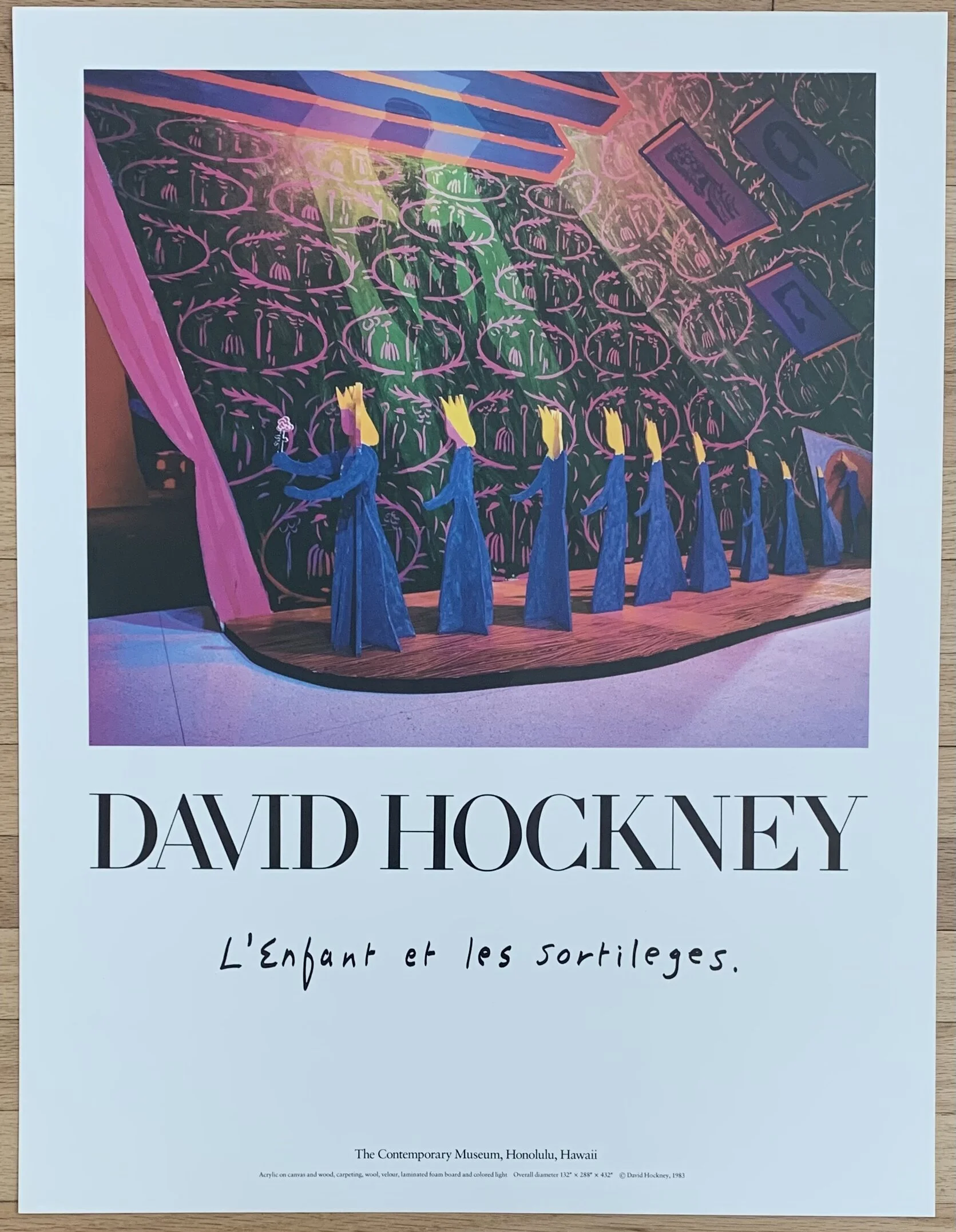 David Hockney, L'enfant et les sortleges The Contemporary Museum, Honolulu, Hawaii, Poster, 1988