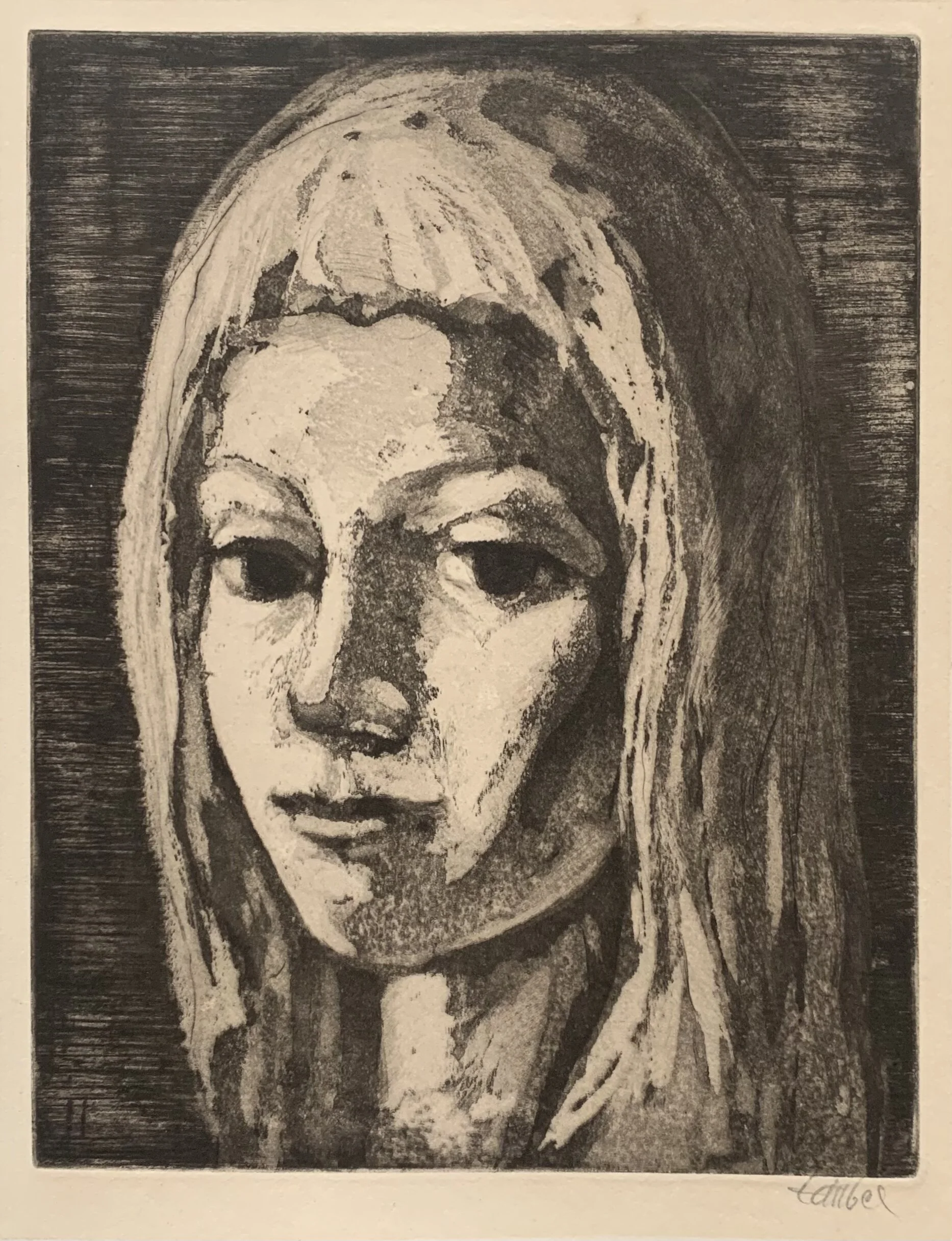 Frederic Taubes Original Signed Etching Julia 1948