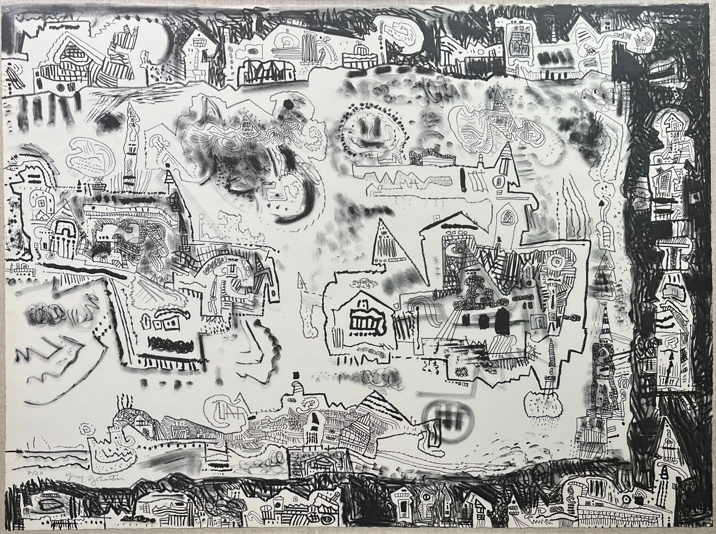 Ynez Johnston Londinium Original Lithograph