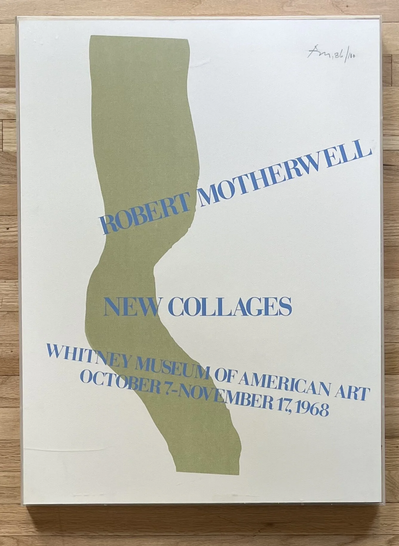 Robert Motherwell New Collages Whitney Museum of American Art Signed Lithograph