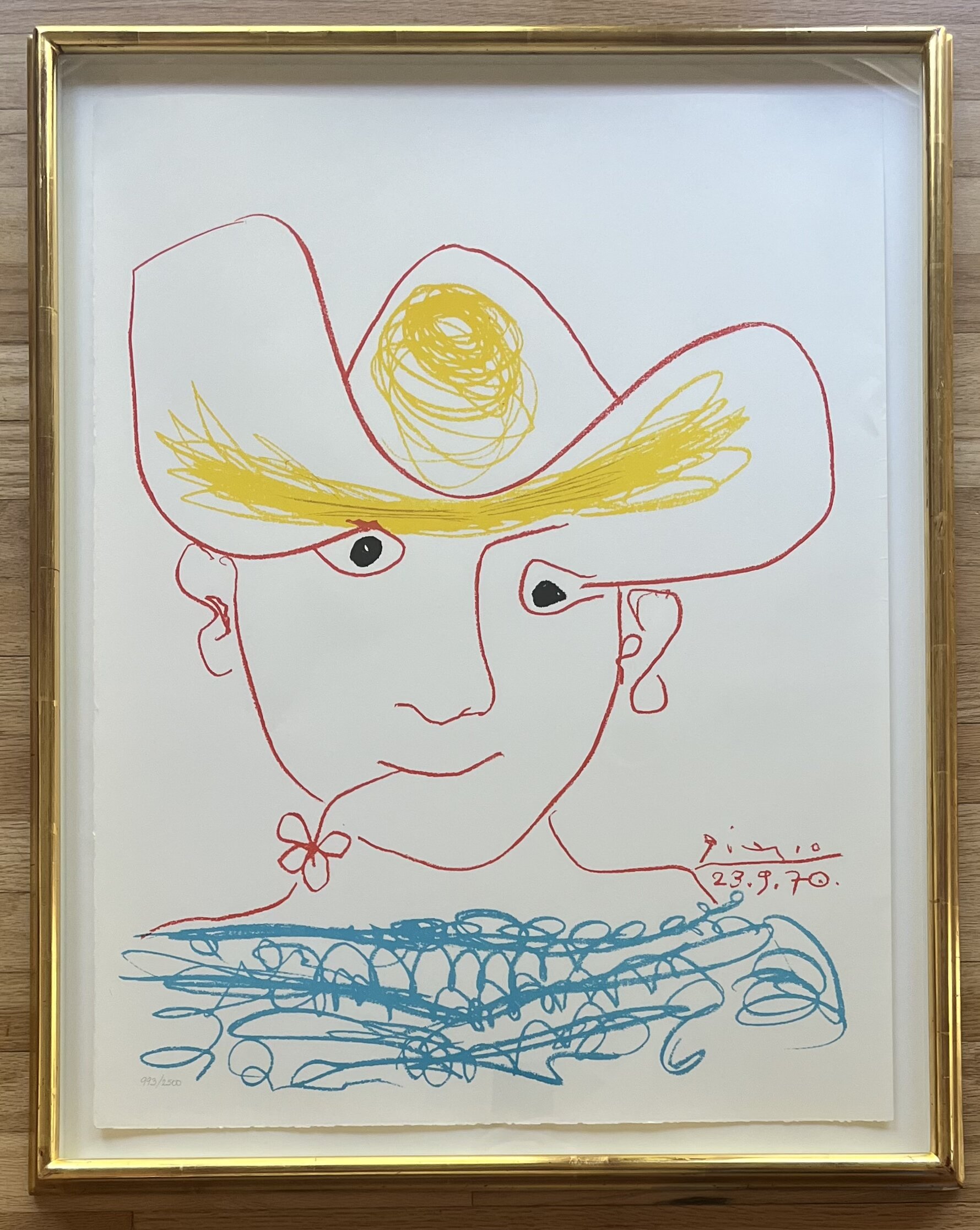 Pablo Picasso Young Spanish Peasant 1970 Lithograph