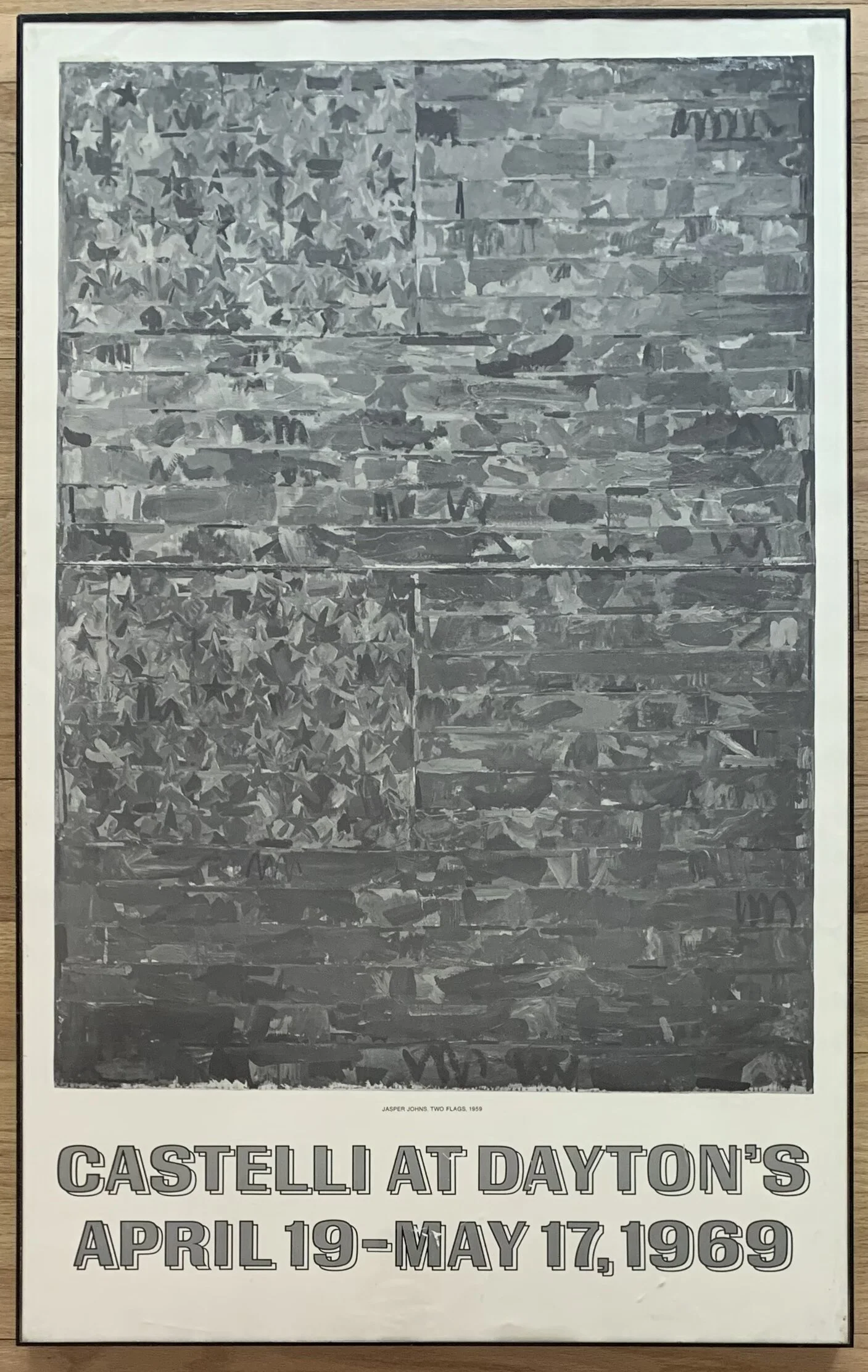 Jasper Johns Original 1969 Exhibition Poster