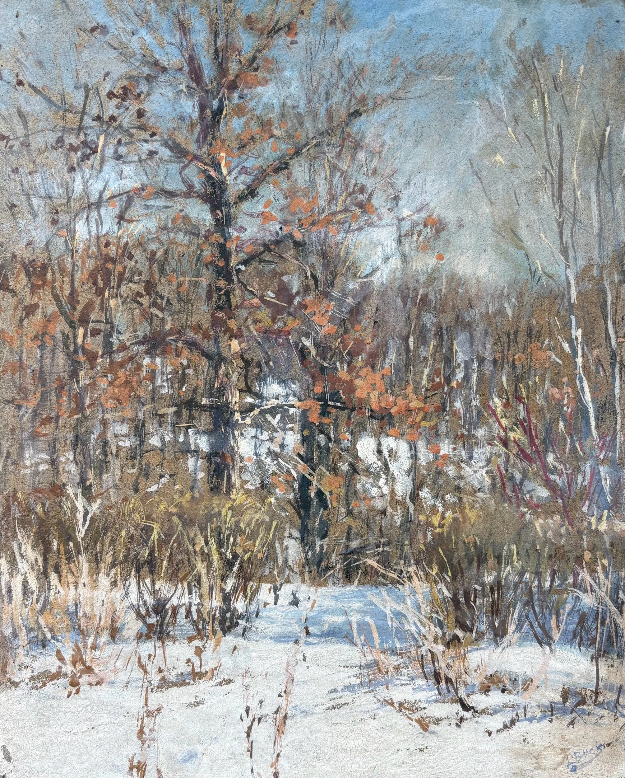 Lawrence Buck Original Signed Gouache Painting