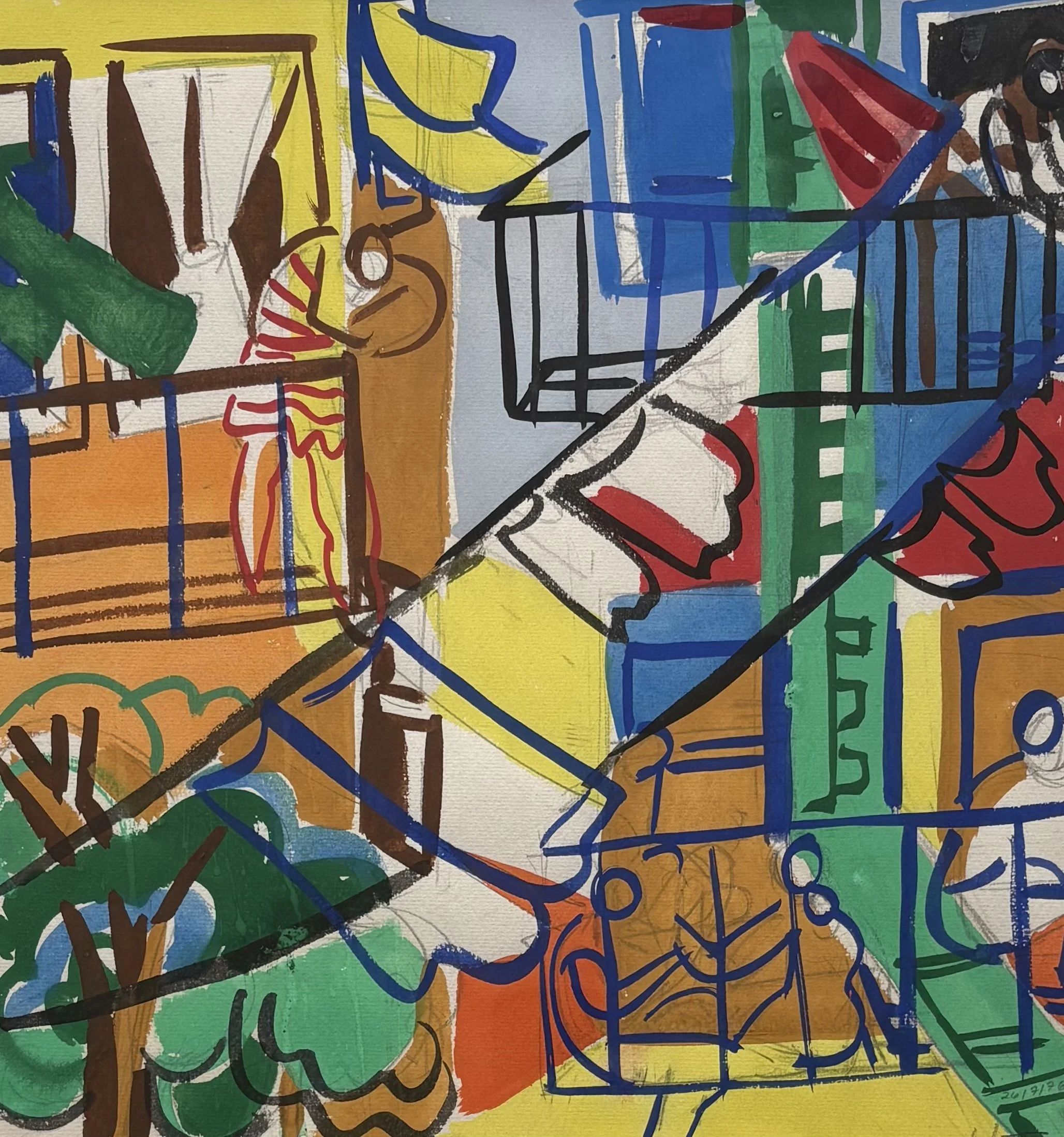 Susan G. Scott Original Gouache Painting Signed