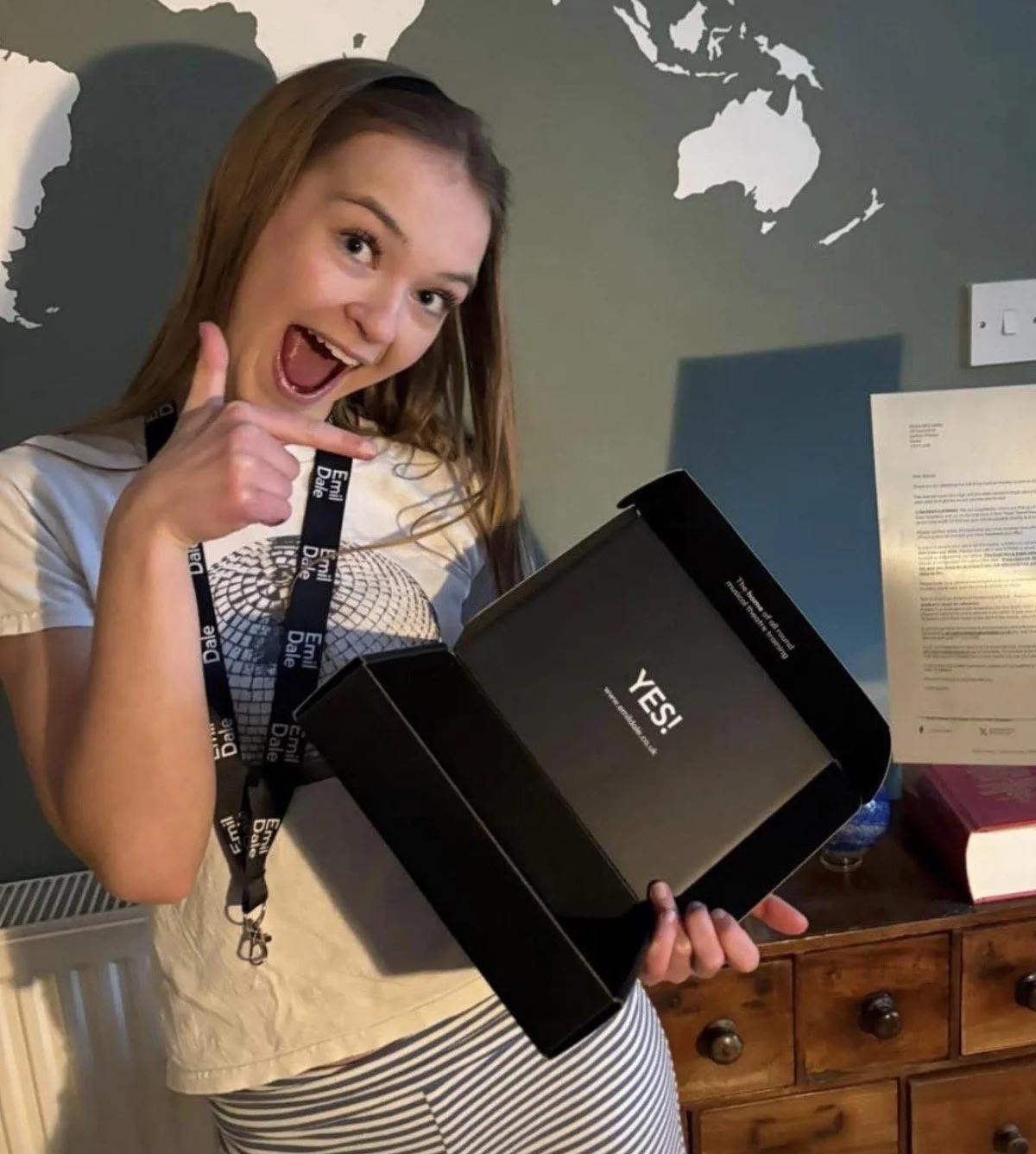      

 
   Very Exciting for Maisie to be offered a place at Emil Dale on the B Tech course to obtain a BTEC Level 3 National Extended Diploma in Performing Arts ( Musical Theatre.)  
 




















  
  



    





























