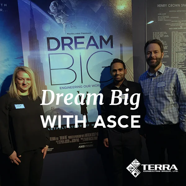 Inga Cebelis, Joel Mathai and Mike Elliott attended the event on behalf of Terra.