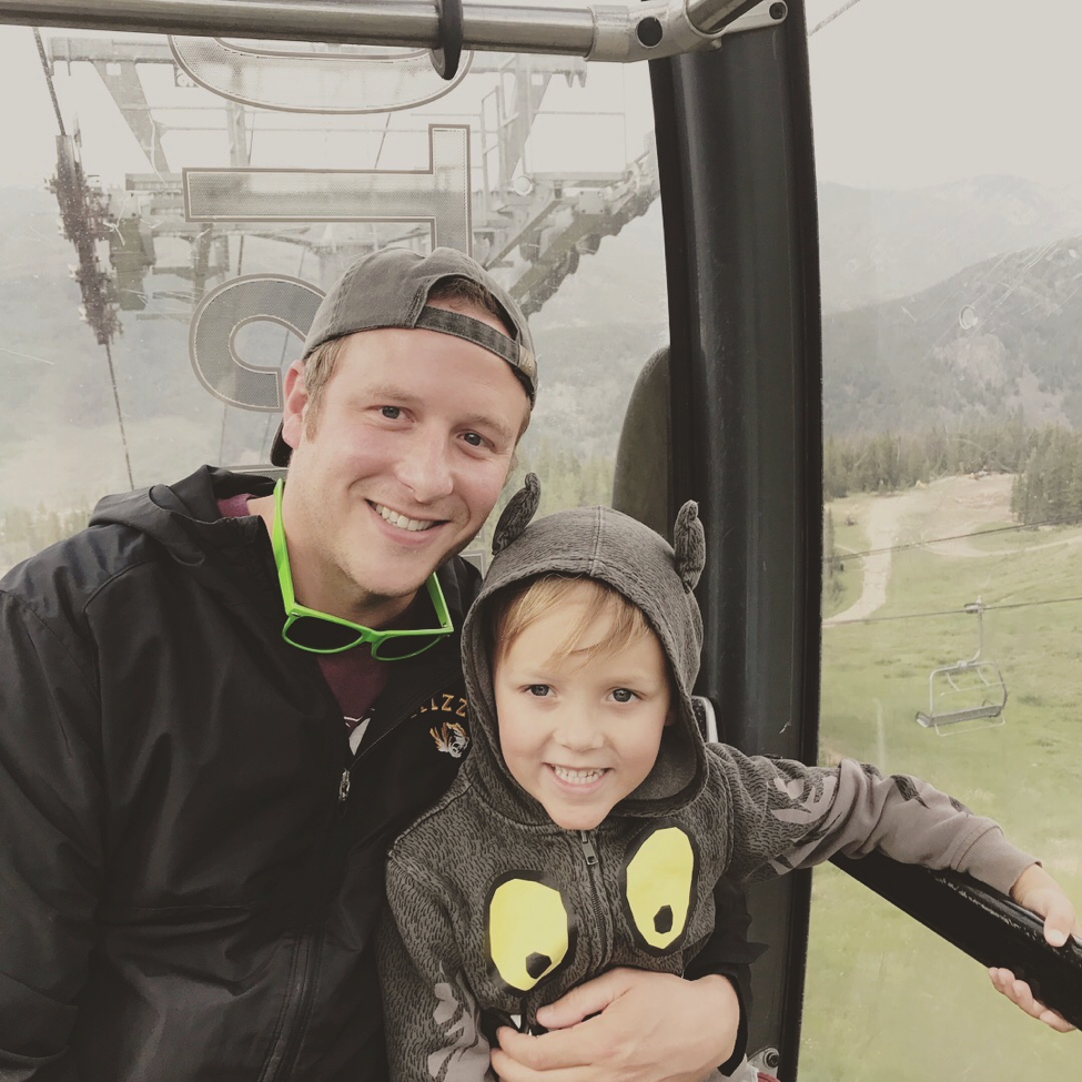 Adam Brown and his son took a trip up the mountains in Colorado.