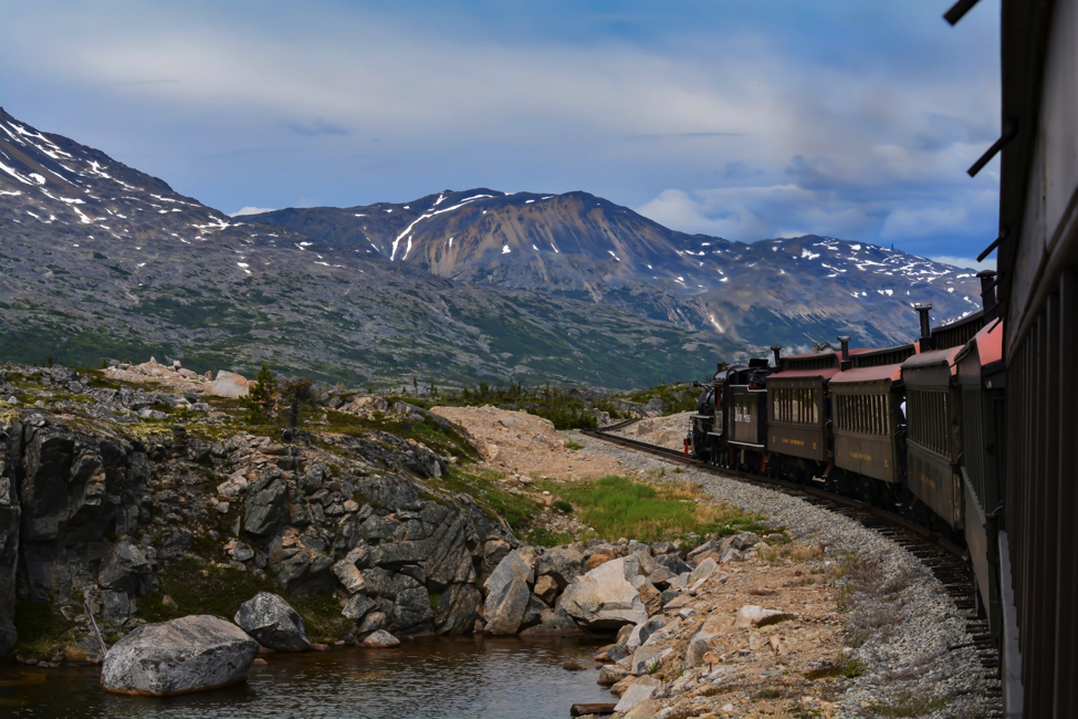 Julie and her family took an awesome steam train ride through Skagway following the foot prints of the Klondike gold rush. It was declared a national civil engineering landmark.