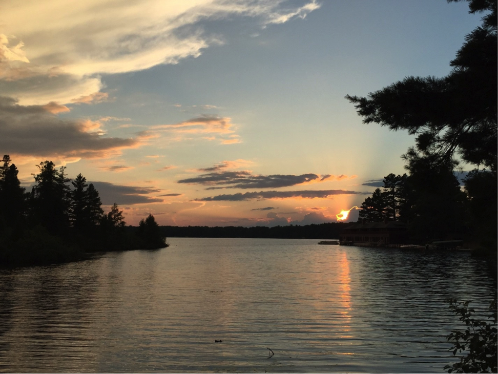 Mike Elliott caught this beautiful sunset “Up North” to Minocqua, Wisconsin.