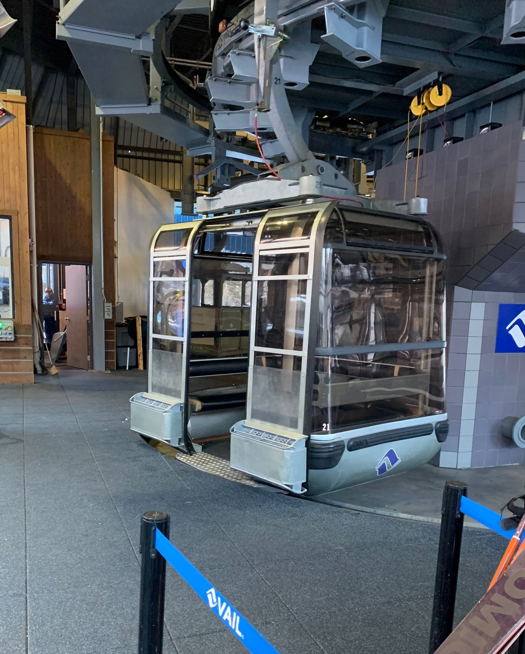 The Eagle Bahn Gondola (shown) has a vertical rise of over 2000 ft.