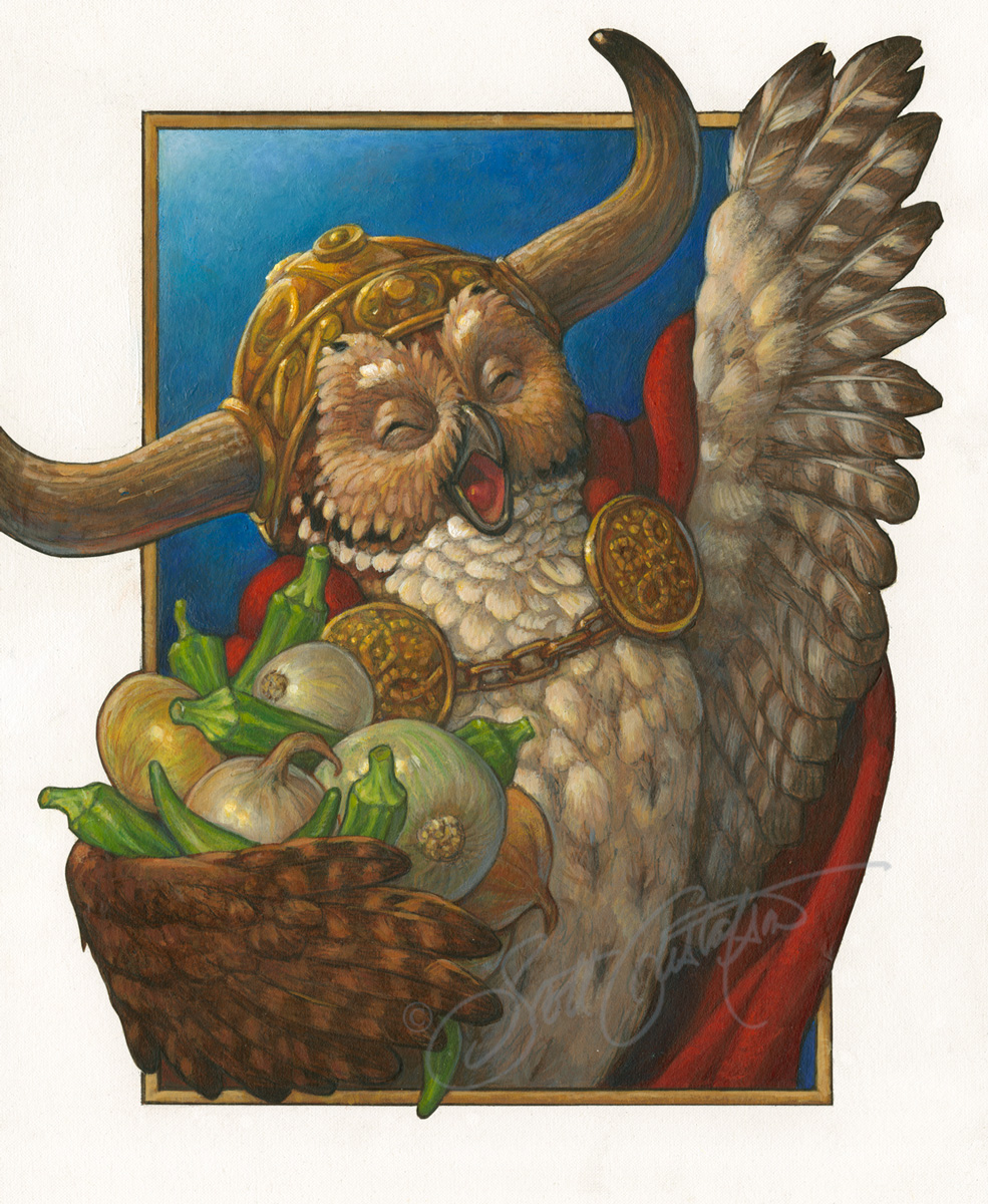 Owl, Onions and Okra