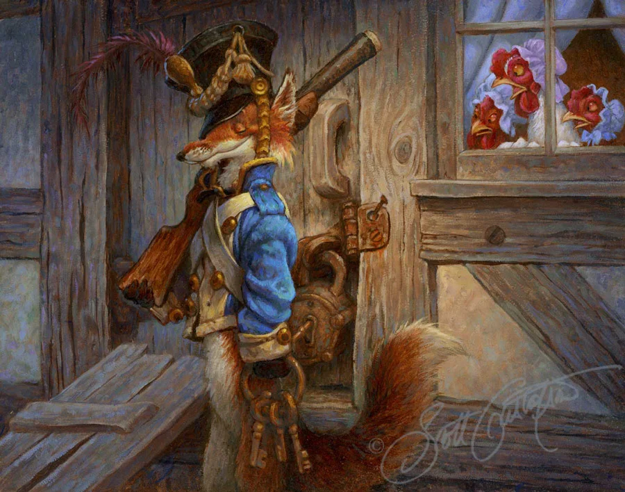 Fox Guarding the Hen House — The Art of Scott Gustafson