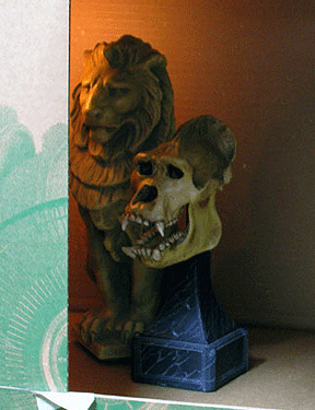 Detail inside shadow box.