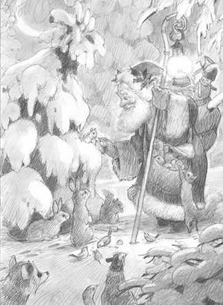 Woodland Santa &amp; Misc. Animals