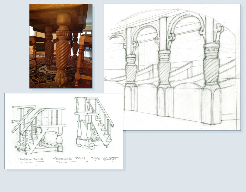 11 - Interior drawings and photo reference