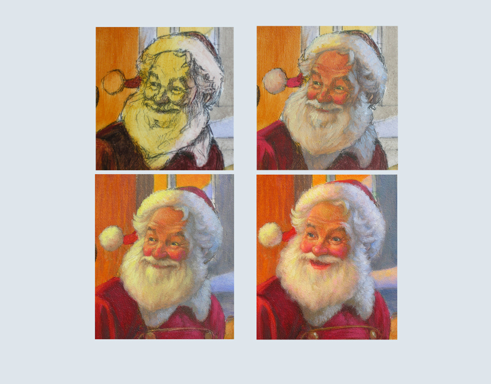 39 - Santa's head progression to final