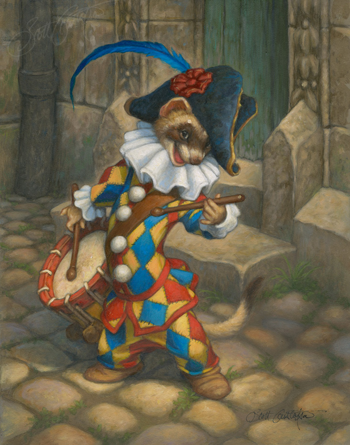 Jacques Weezéll, oil on panel, 11" x 14"