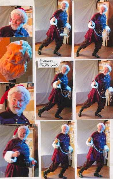 Yours truly as Santa! Grew the beard out a bit for this before Pat made me trim it! Please CLICK HERE for a link to the step-by-step progression of this painting in our Methods section!