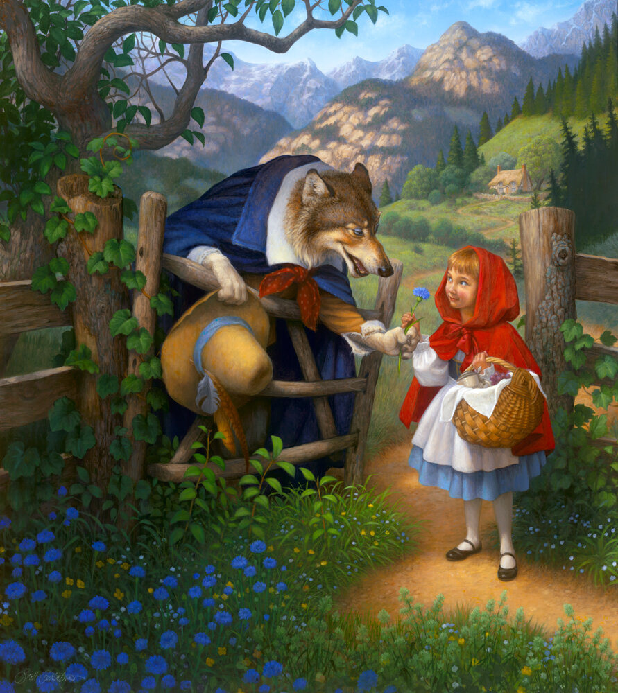 Little Red Meets the Wolf
