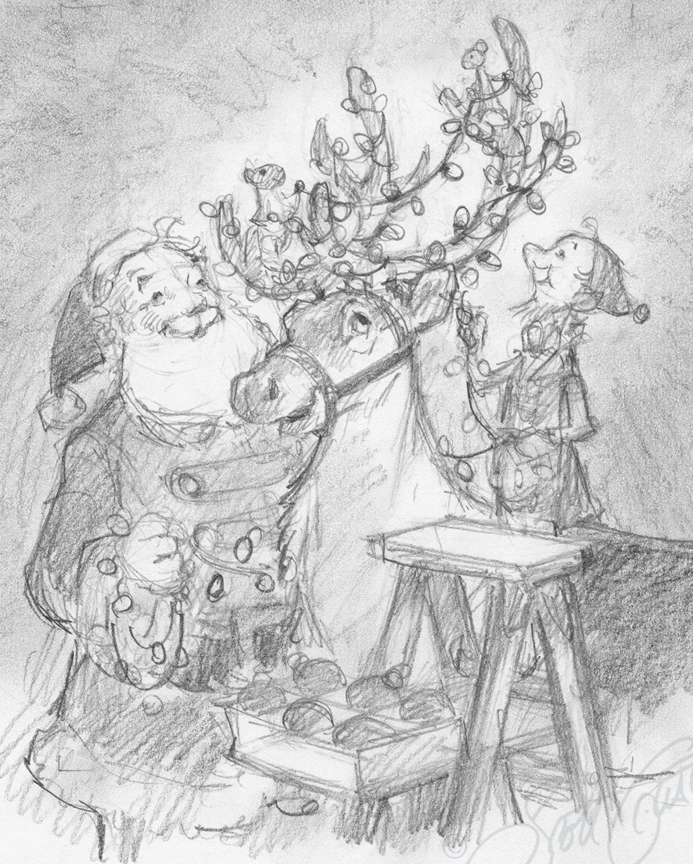 Santa and Reindeer