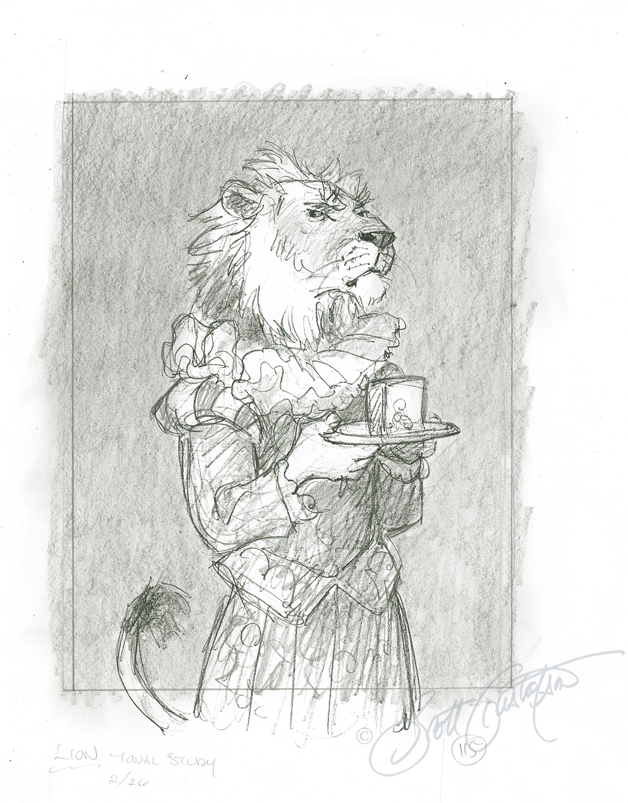 GUSTAFSON_Lion_tonal_study.png