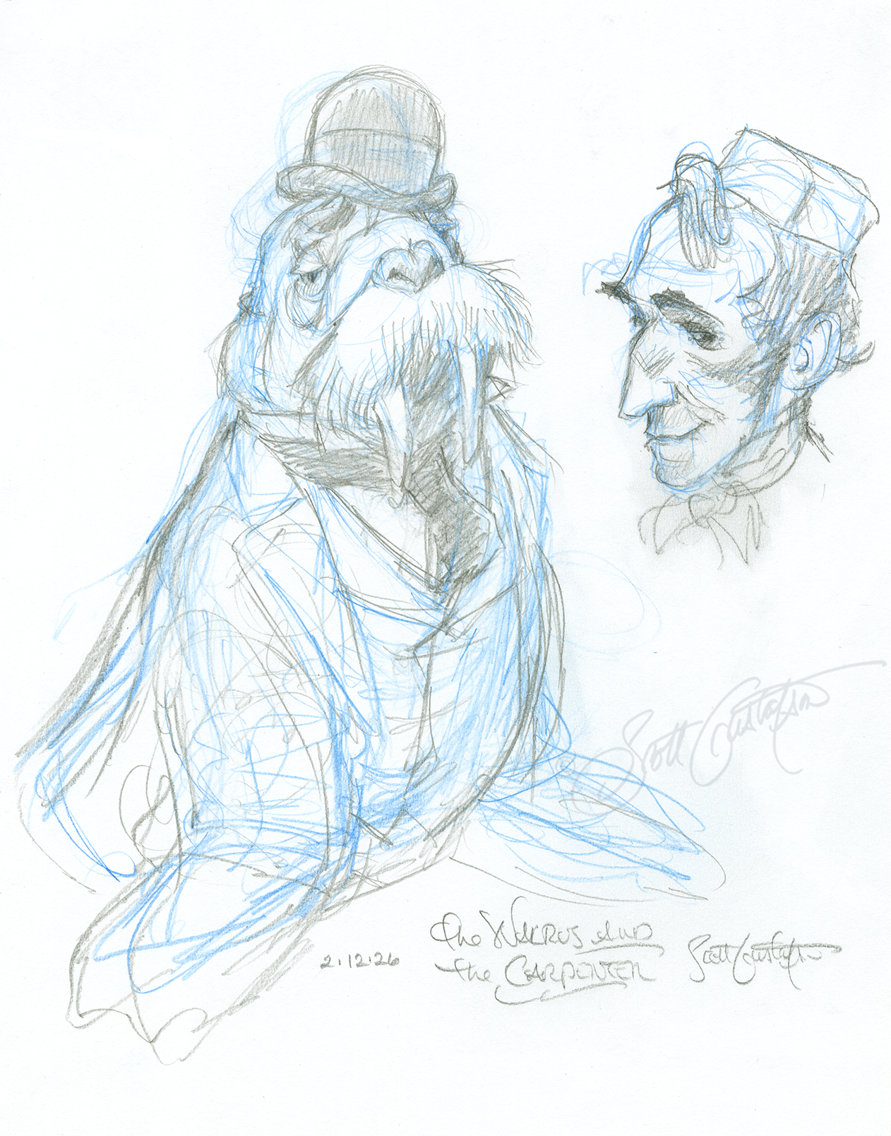 GUSTAFSON_Walrus_and_Carpenter_studies.png