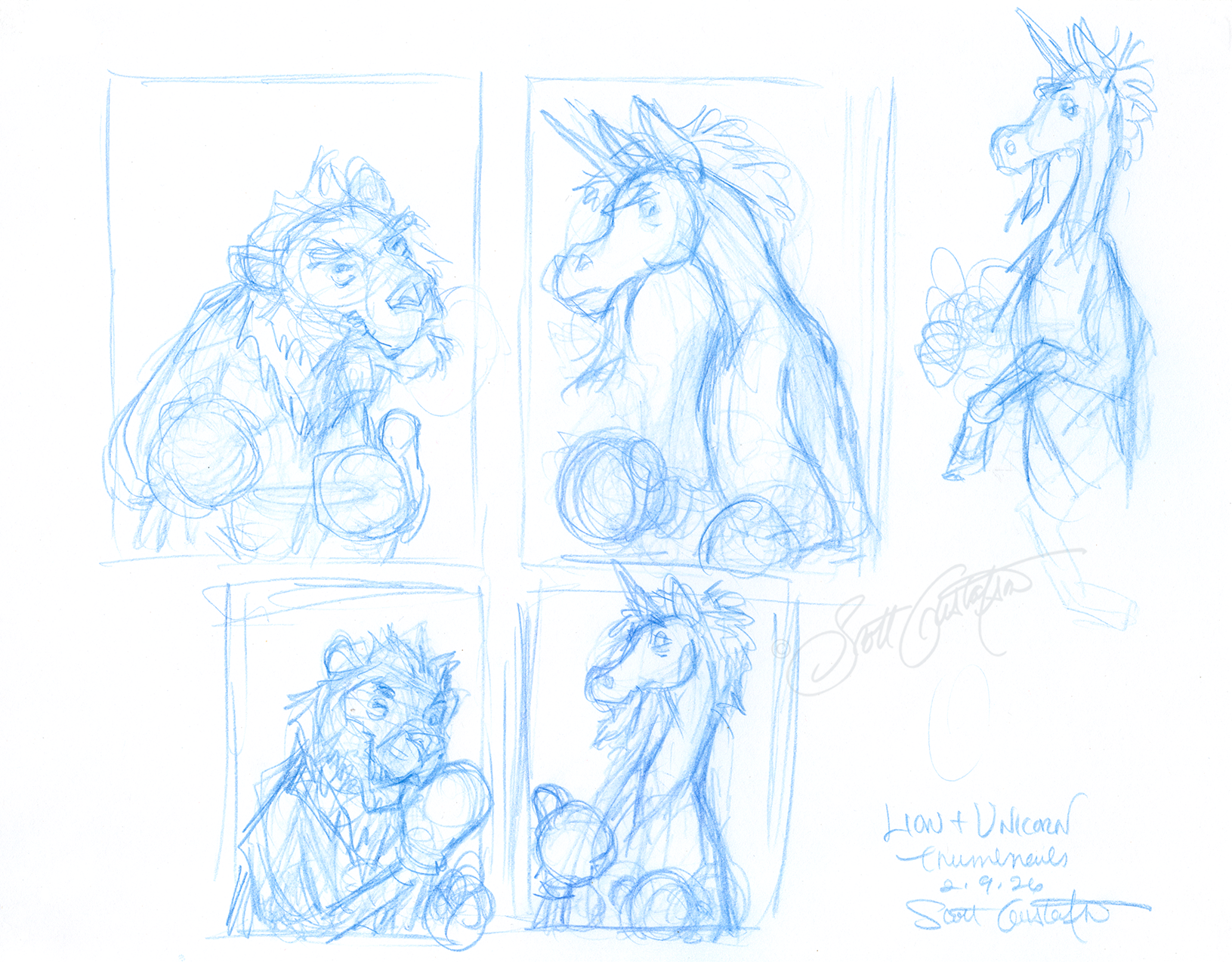 GUSTAFSON_Lion-1_unicorn_thumbnails.png