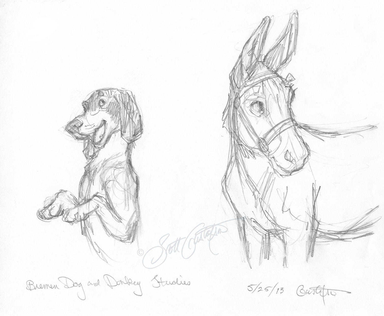 GUSTAFSON_donkey_and_dog_studies.png