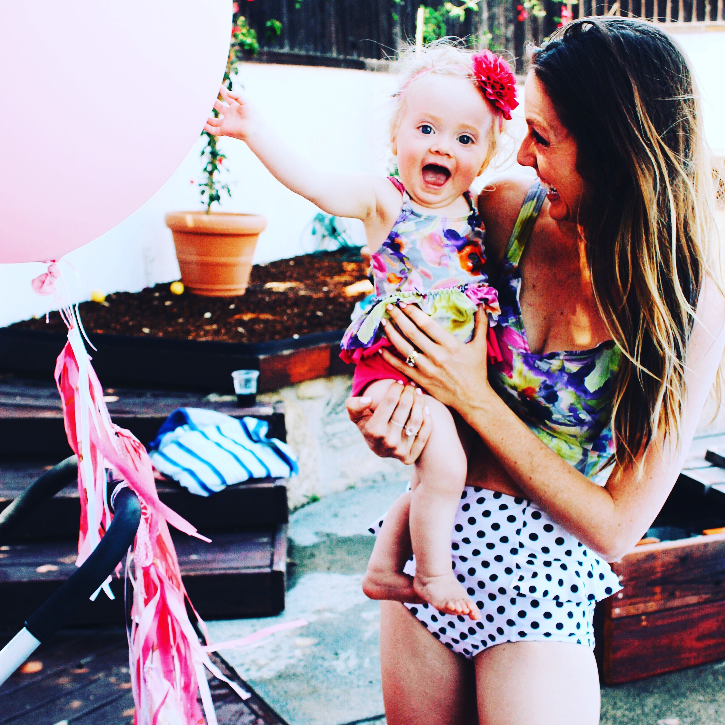 first birthday swimsuit girl