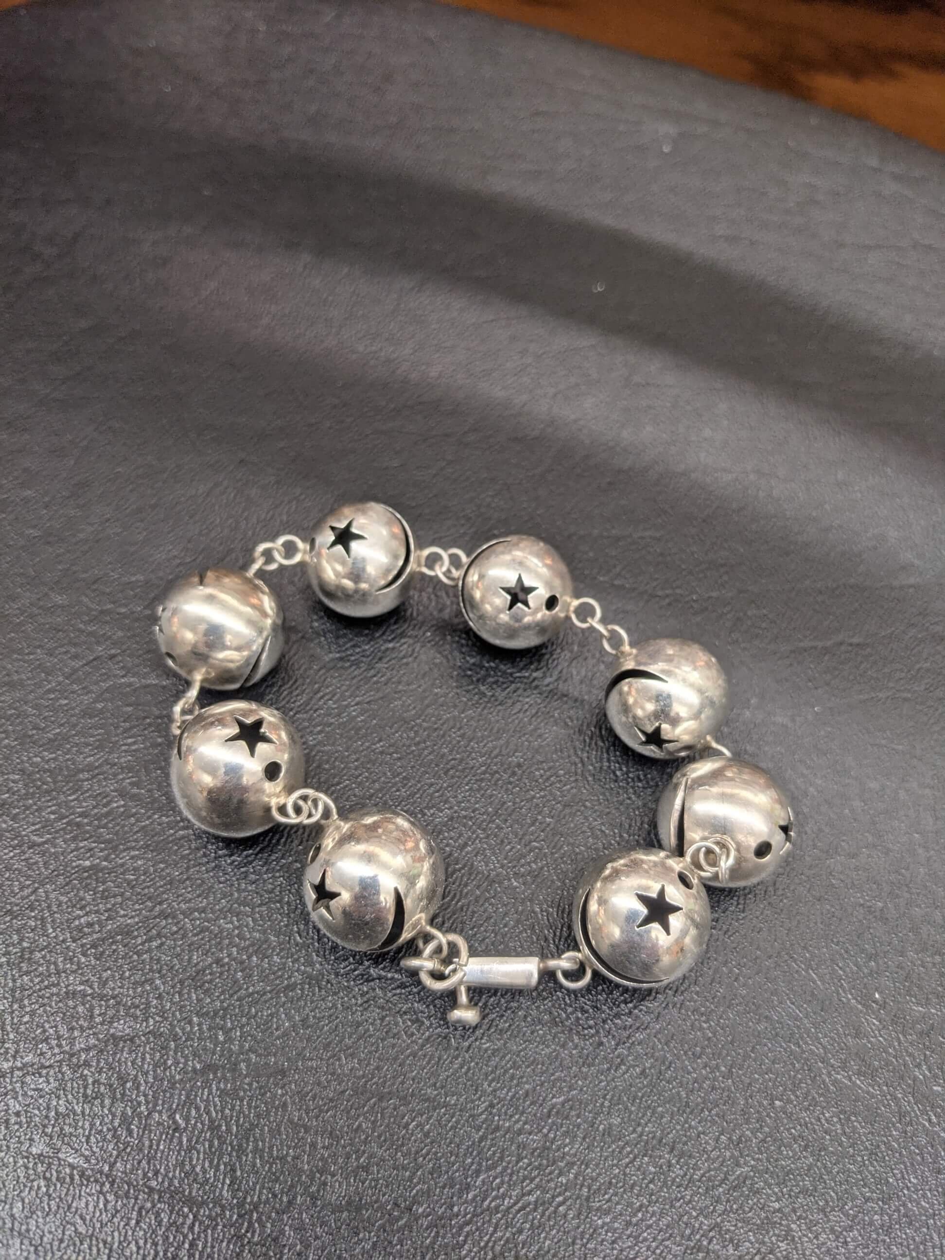 Taxco Mexican Sterling Beaded Bracelet