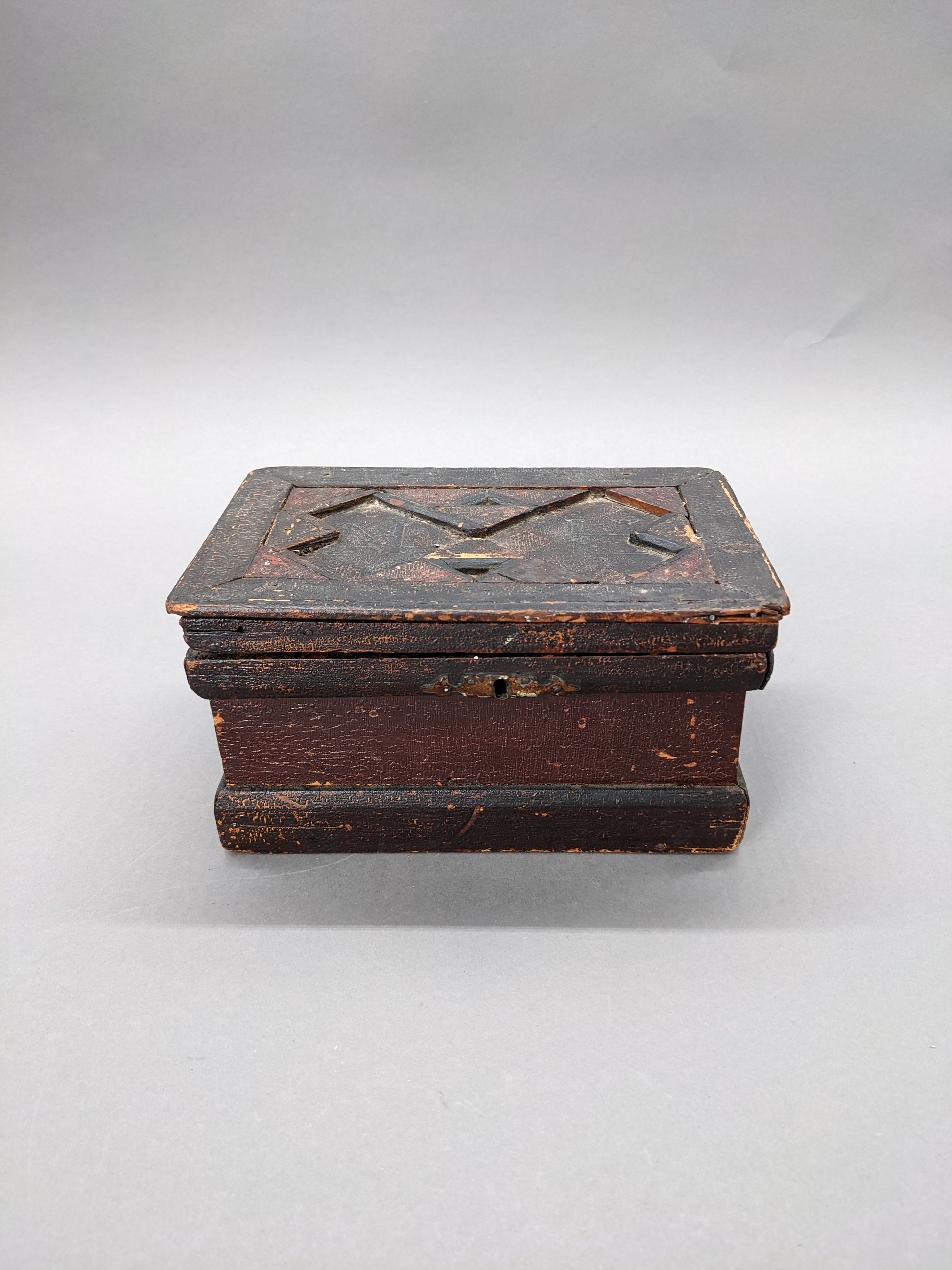 Mid 1800s Carved Box