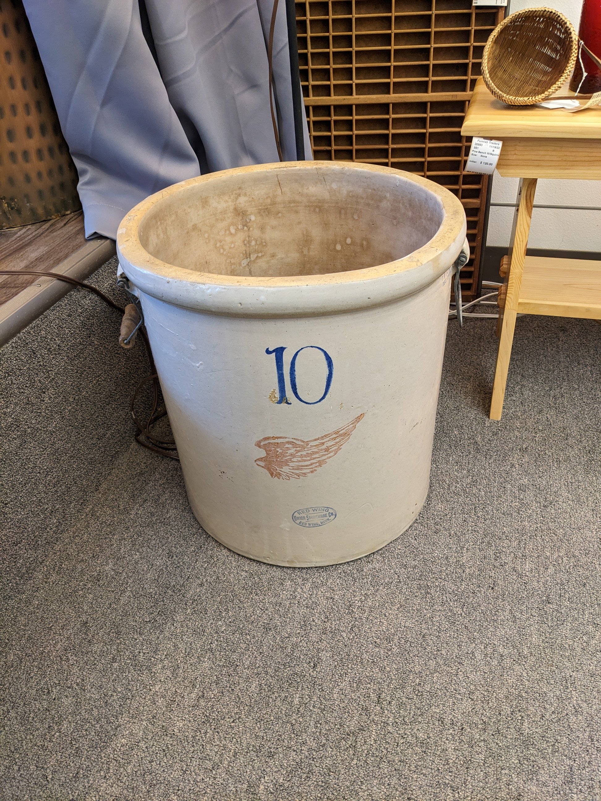 10 Gallon Red Wing Crock