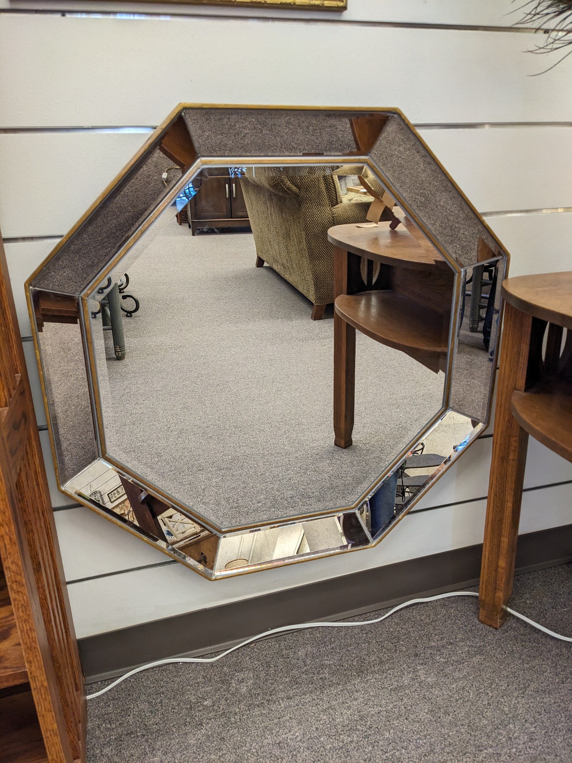 Octagonal Beveled Wall Mirror