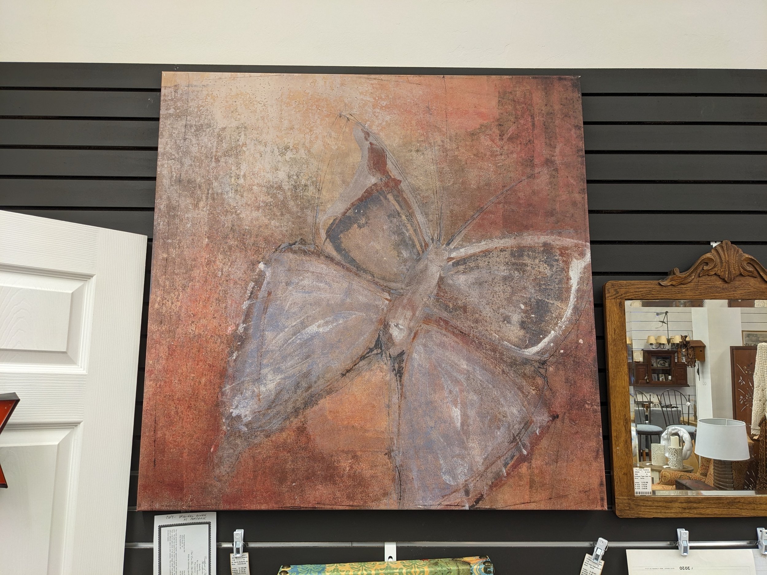 M. Harris Butterfly Giclée Print on Canvas