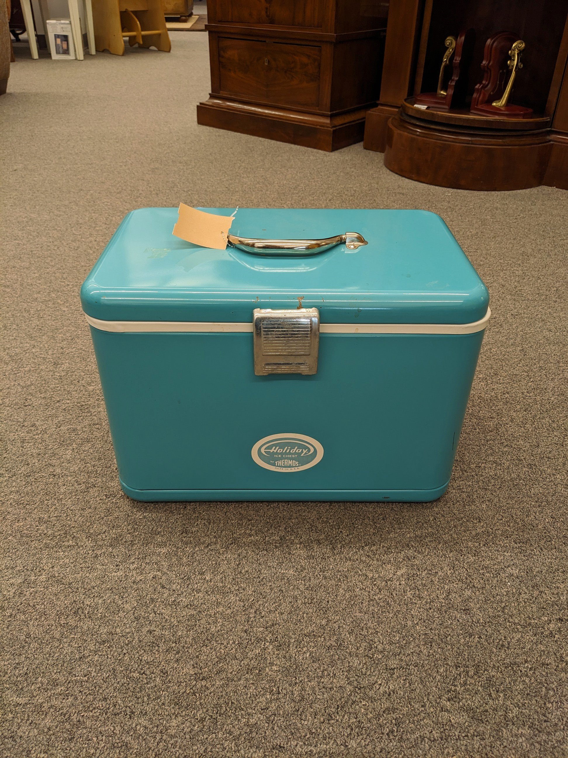 Turquoise Holiday Ice Chest