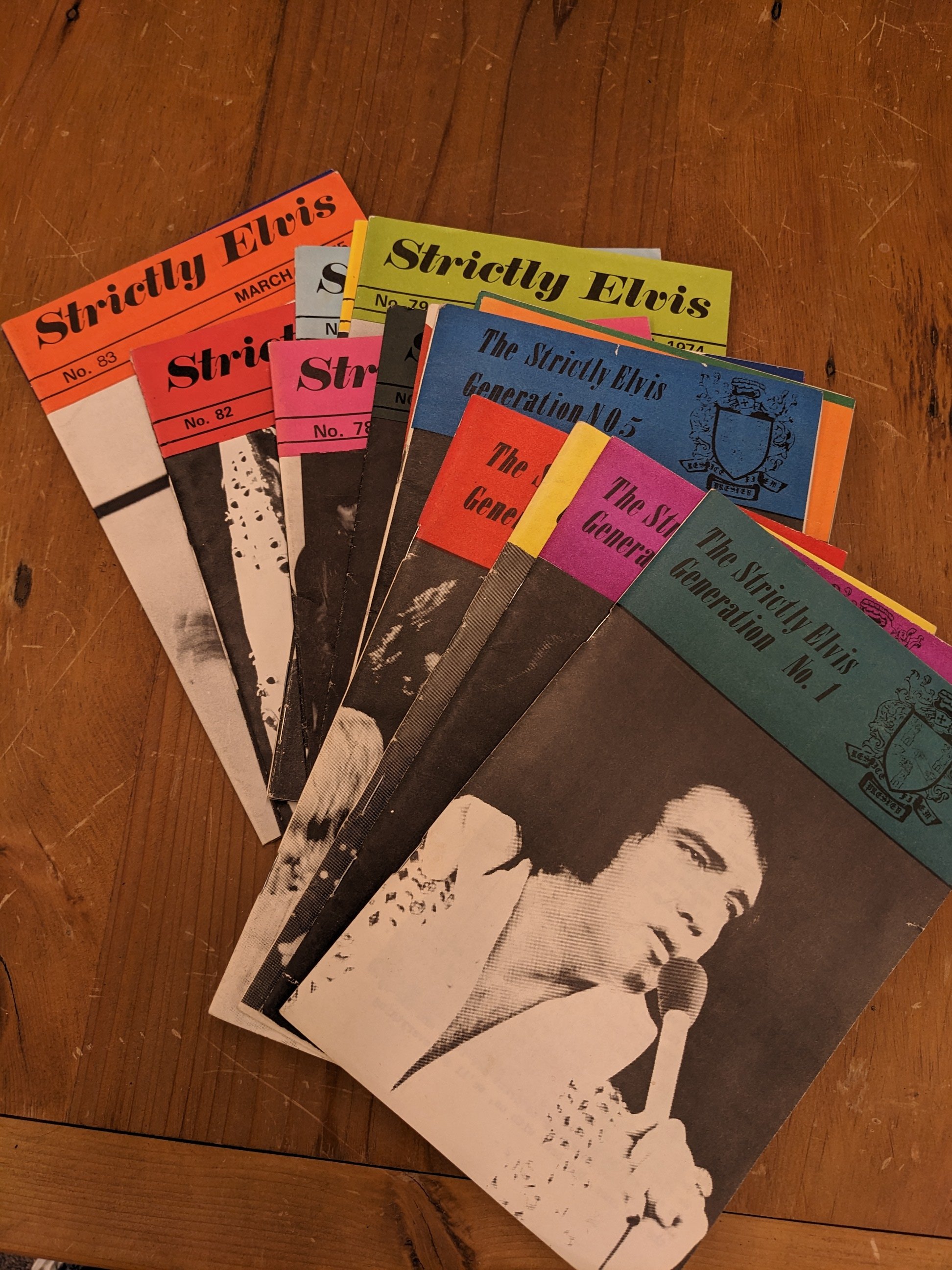 Lot (17) "Strictly Elvis" Fan Magazines