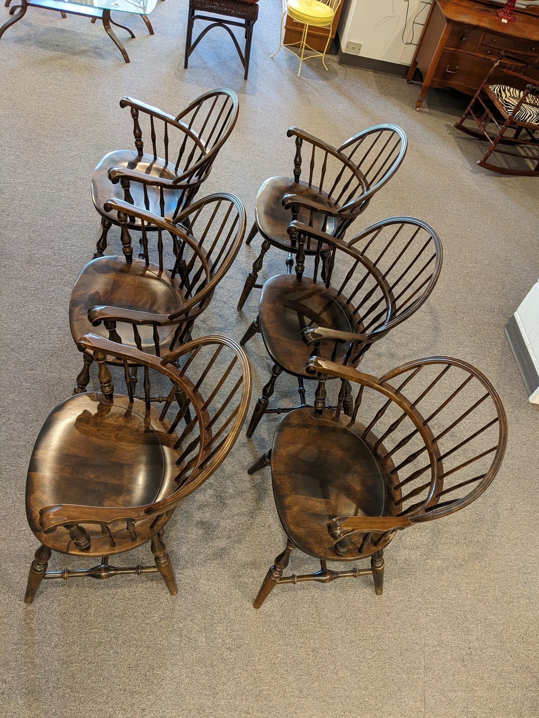 Nichols &amp; Stone Windsor Chairs Set of 6