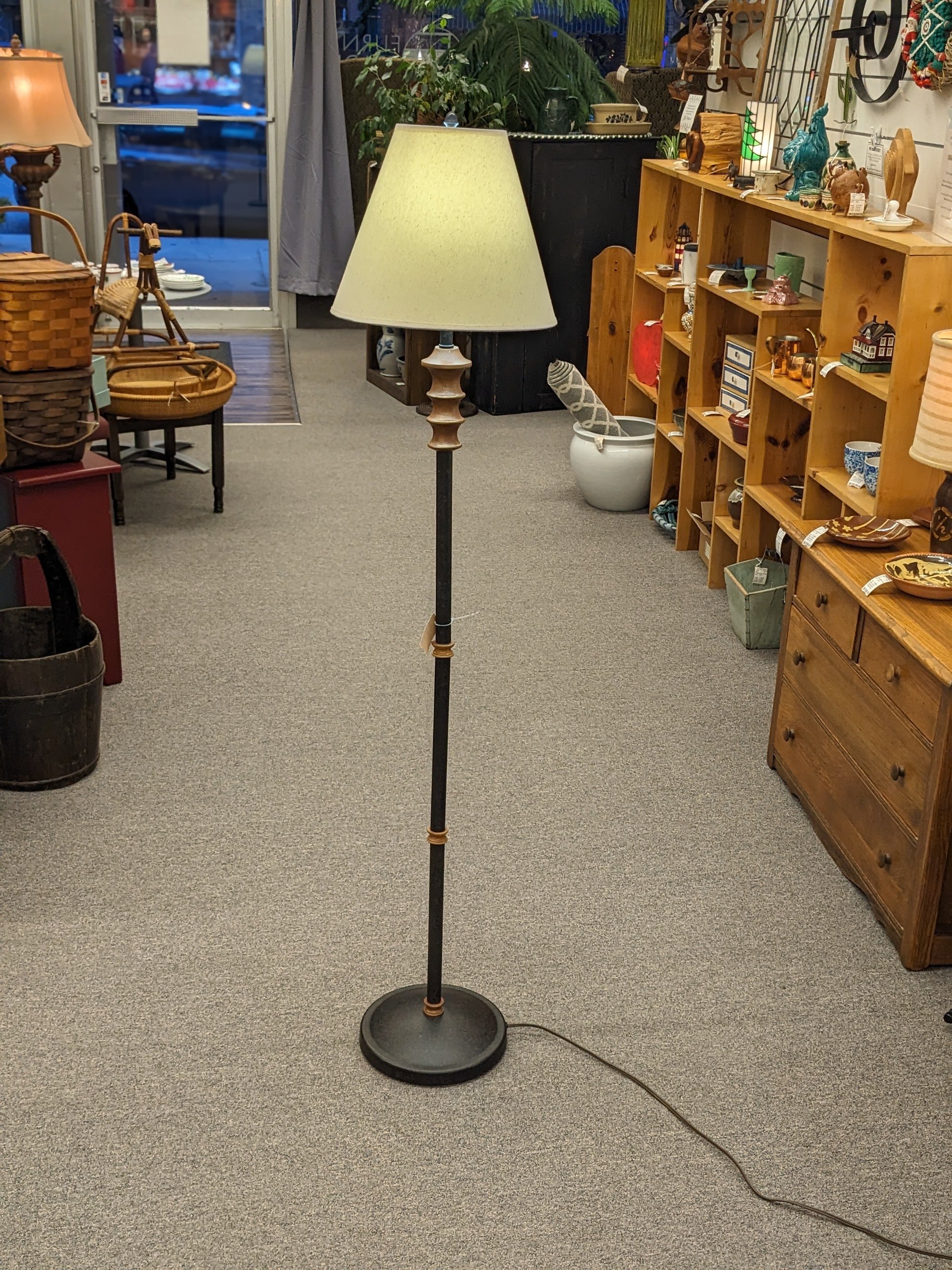 Vtg 2-Tone Floor Lamp