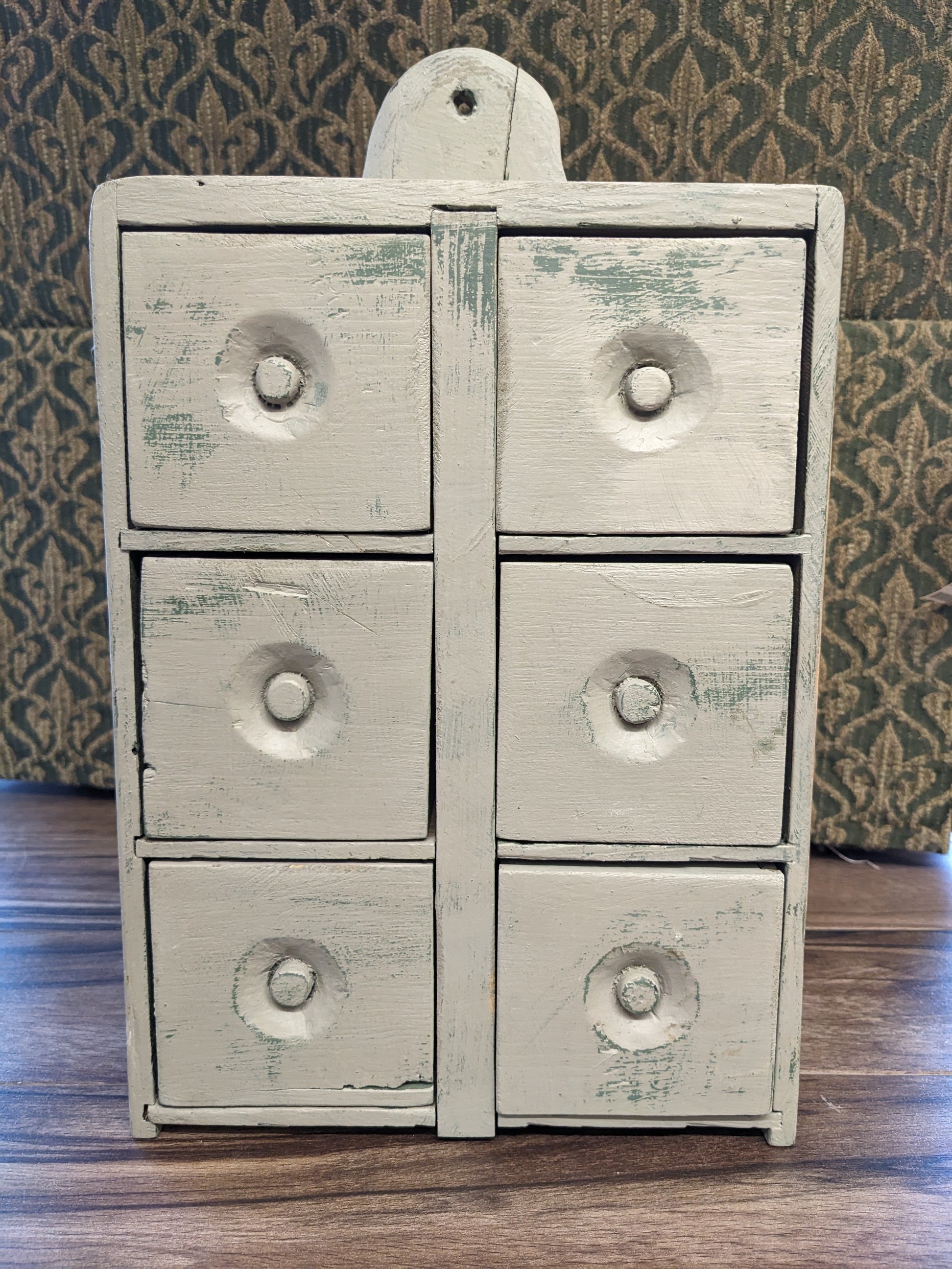 Vtg 6-Drawer Spice Cabinet