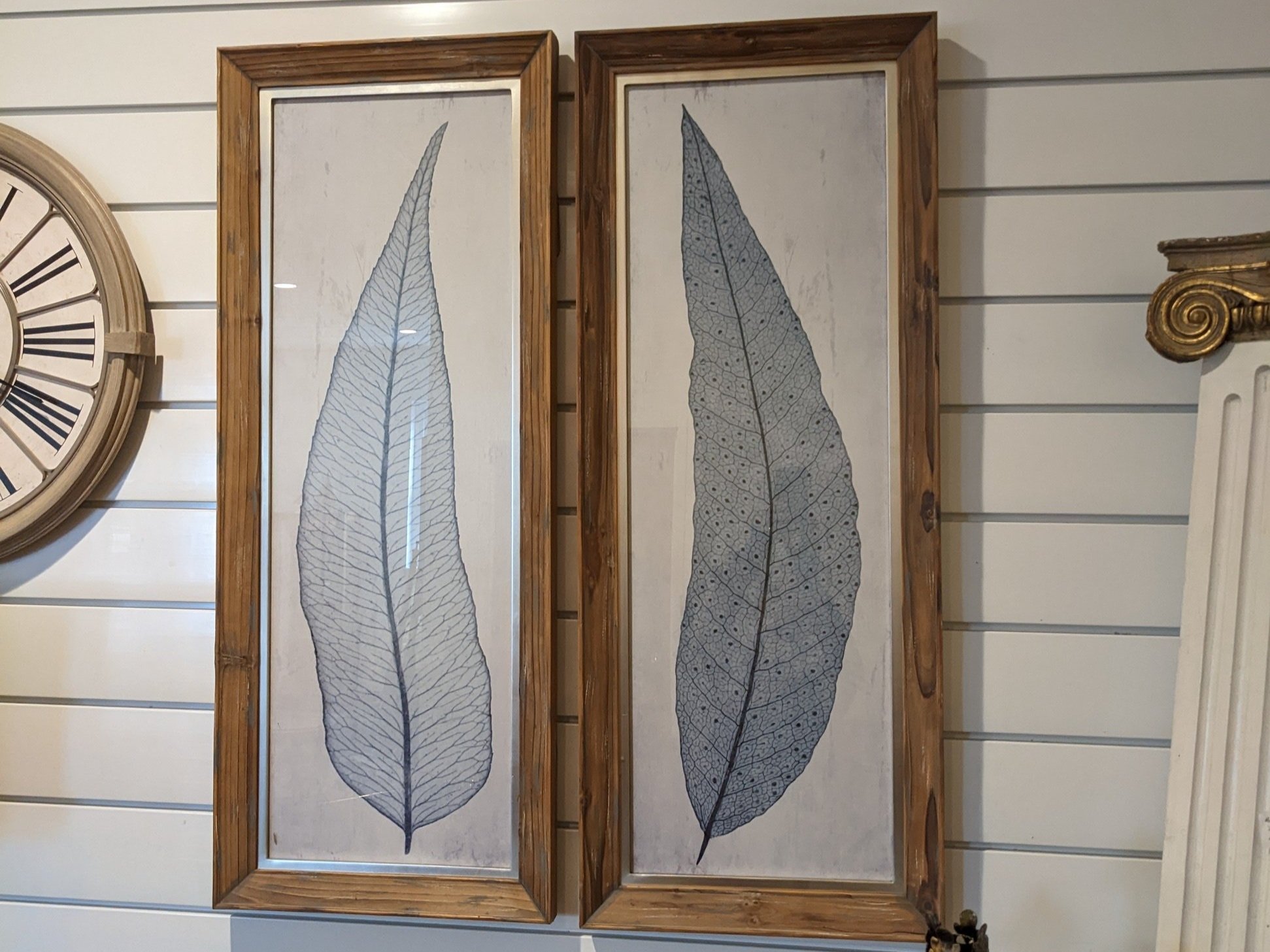 2Pc Uttermost Tall Leaves Prints