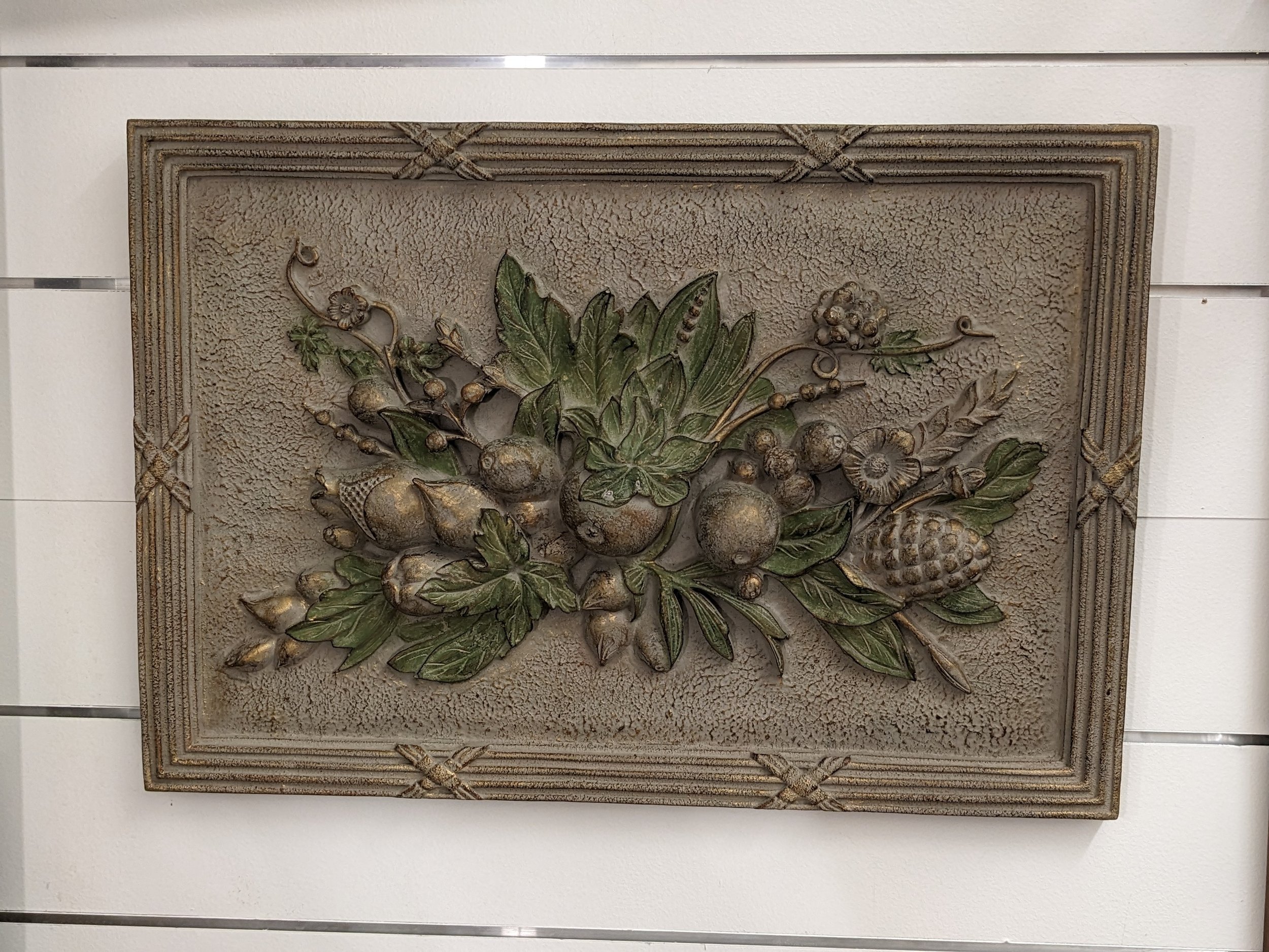 Framed Fruit Wall Relief